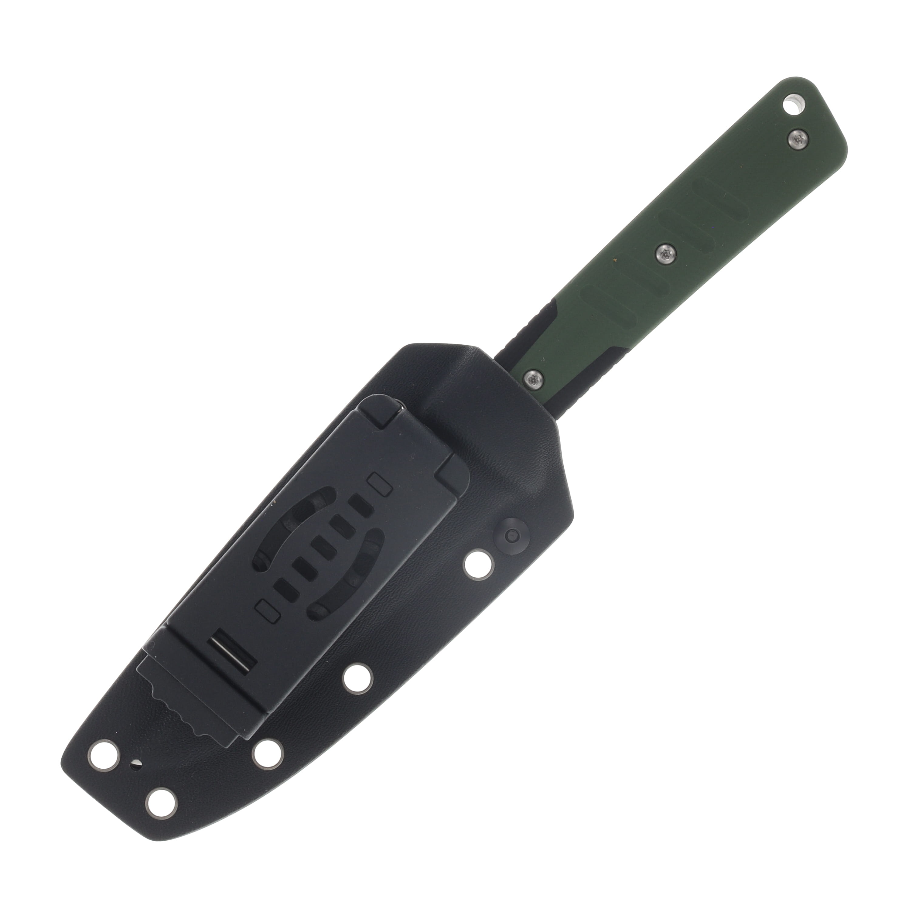 Kizer Area Eight Fixed Knife Green & Black G-10 Handle Satin AEB-L Modified Drop Point Blade 1113A1 View 5