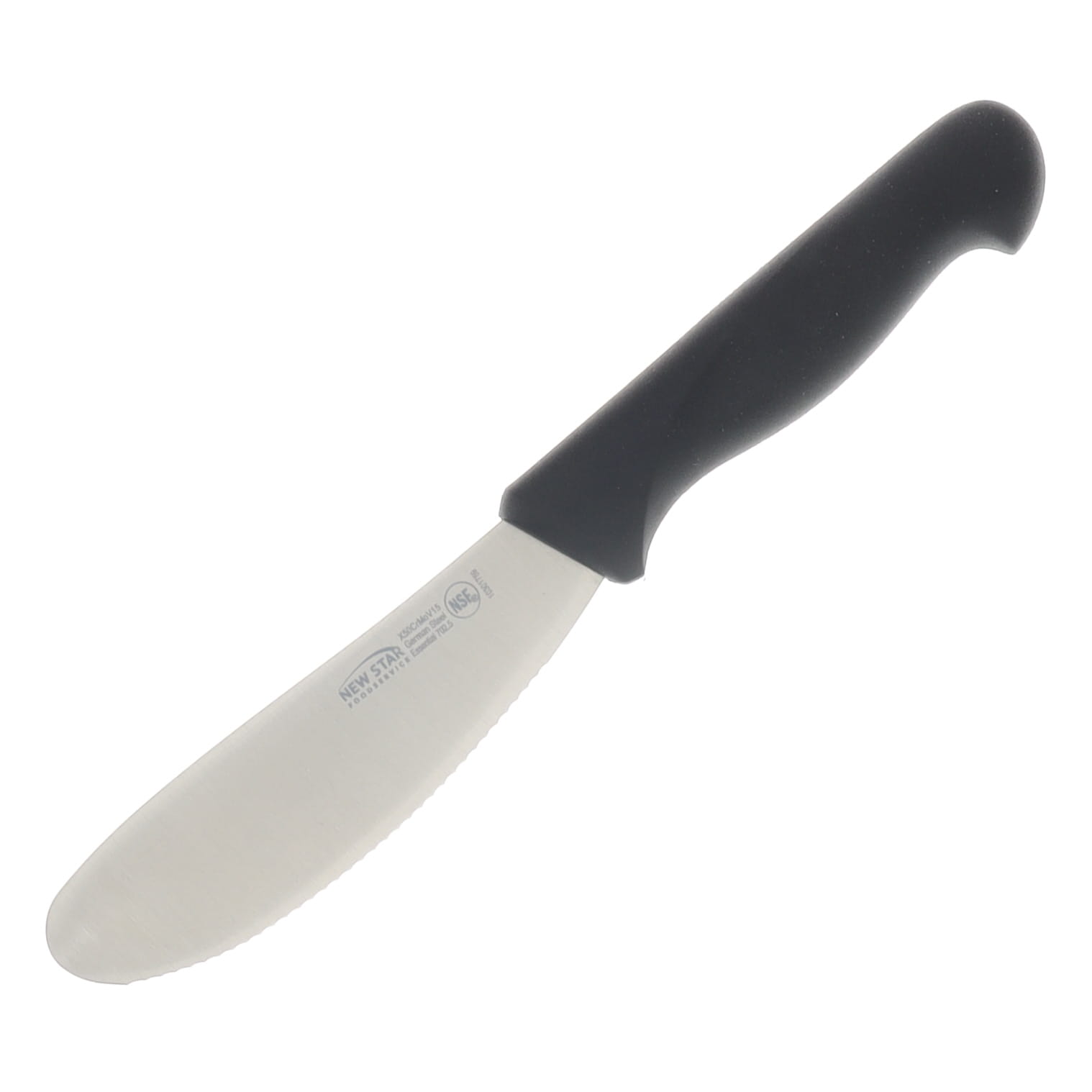 Cangshan Essentials 5in Serrated Spreader Kitchen Knife Black Handle 10301759 View 1