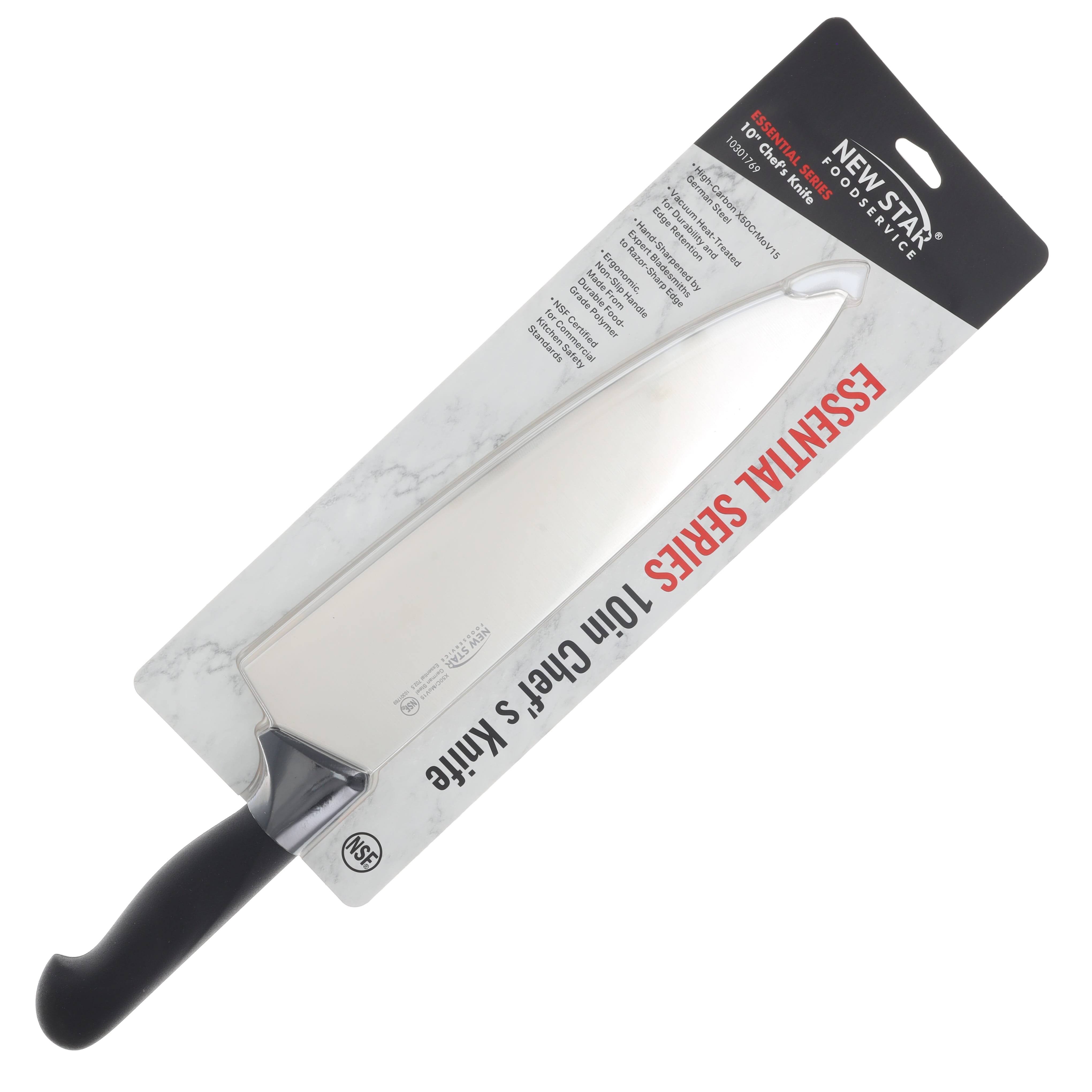 Cangshan Essentials 10in Chef's Kitchen Knife Black Handle 10301769 View 3