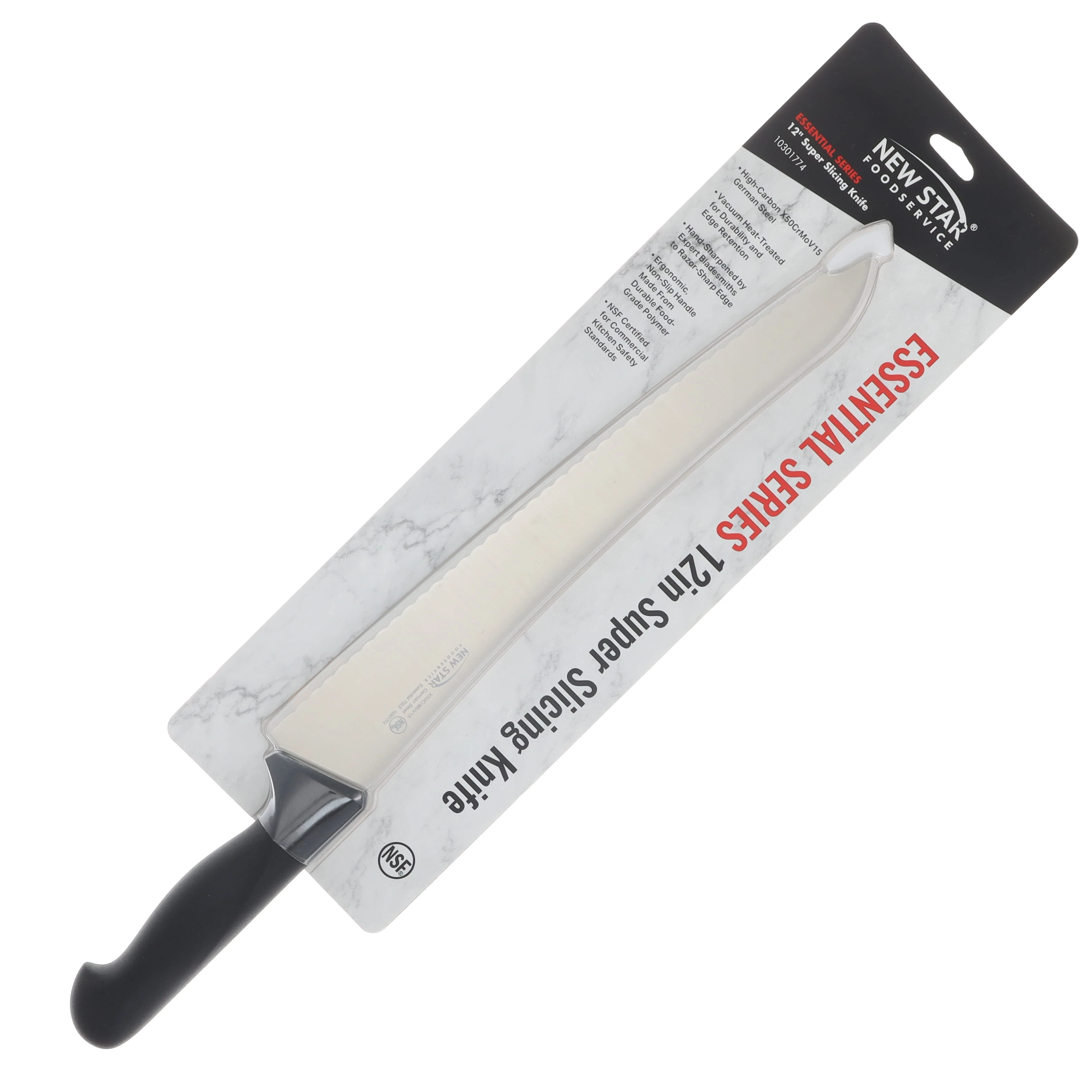 Cangshan Essentials 12in Super Slicer Kitchen Knife Black Handle 10301774 View 3