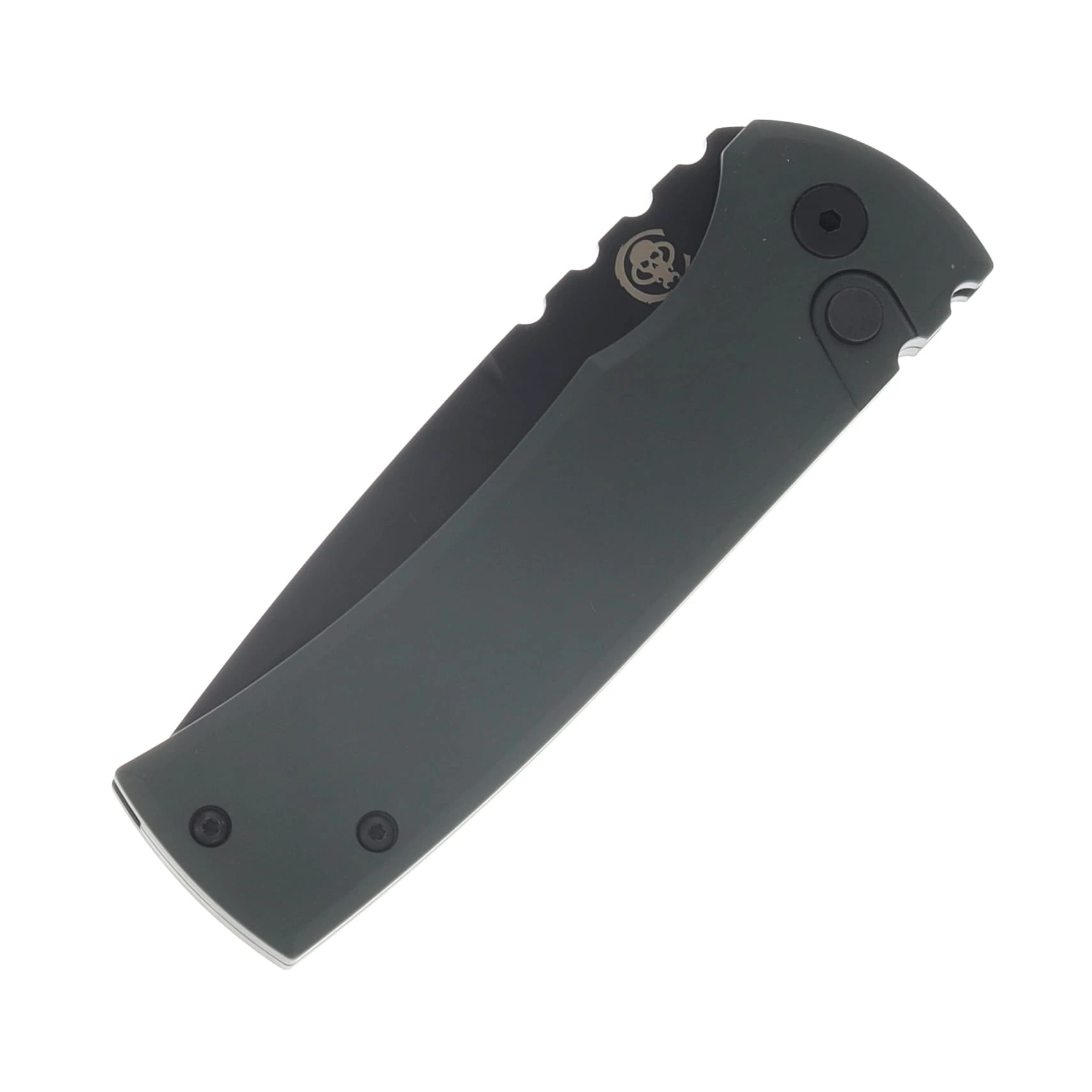 Chaves x Pro-Tech Redencion OTS Auto Green Aluminum Handle SW S35VN Drop Point Blade CK-1A10-1B3F-12D2 View 3
