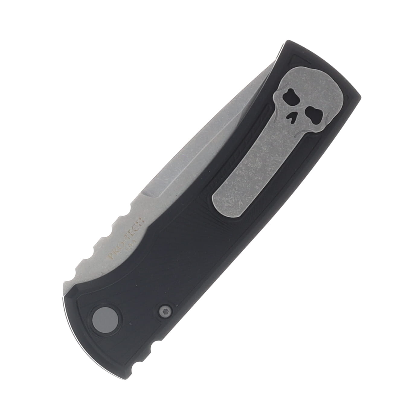 Chaves x Pro-Tech Redencion OTS Auto Black Milled Aluminum Handle SW S35VN Drop Point Blade CK-1A10-1B3F-2D1 View 3