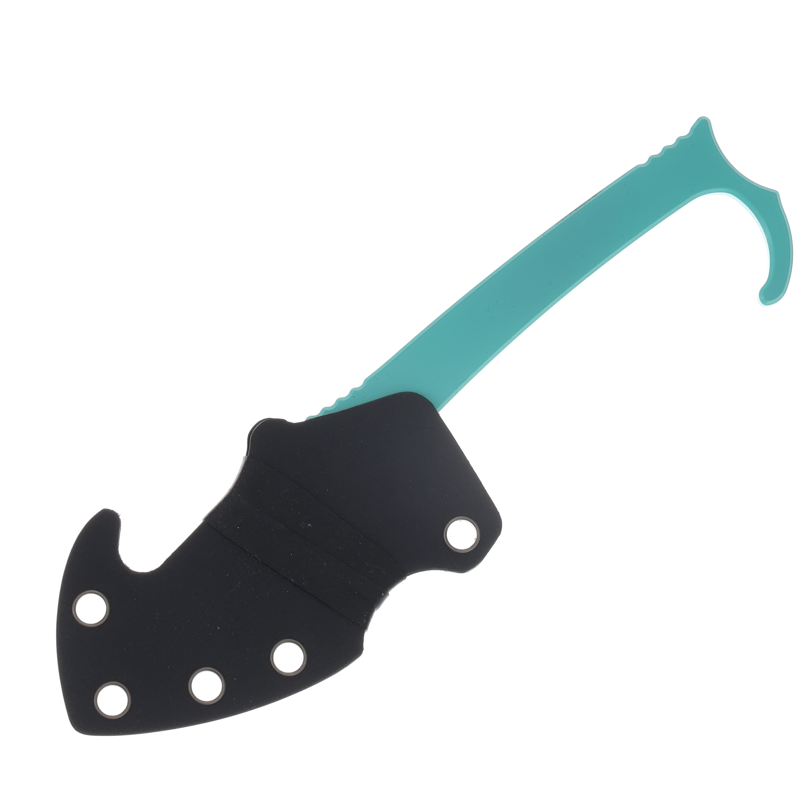 Skallywag Tactical MDV Plus One Fixed Blade Knife Teal D2 SWTMDVTL View 3