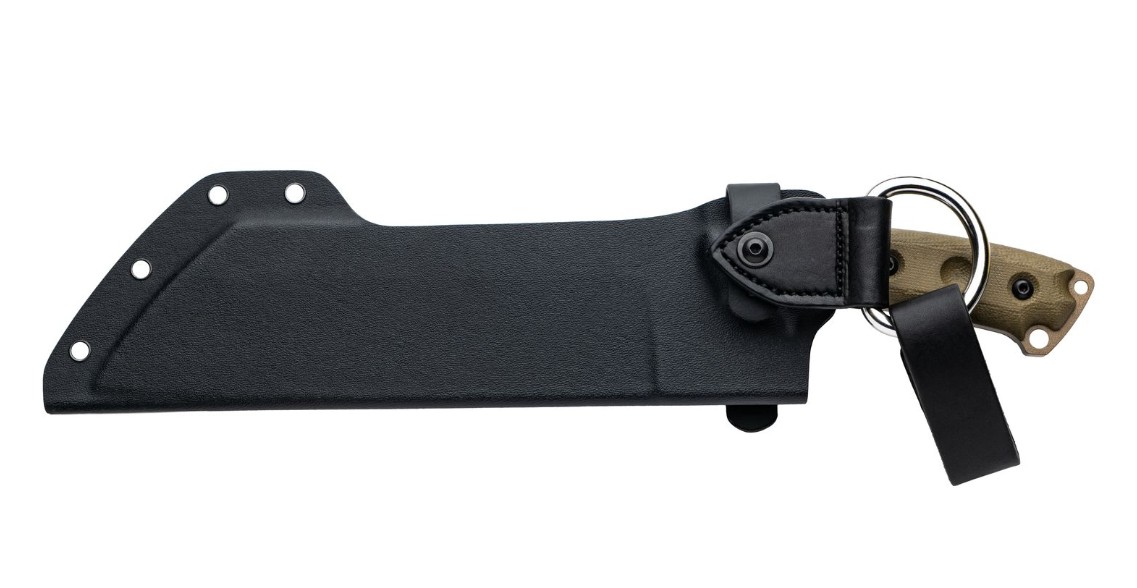 TOPS Lil Chete Fixed Knife Green Canvas Micarta Handle 1095 Steel Cleaver Blade TPLLCH-01 View 3