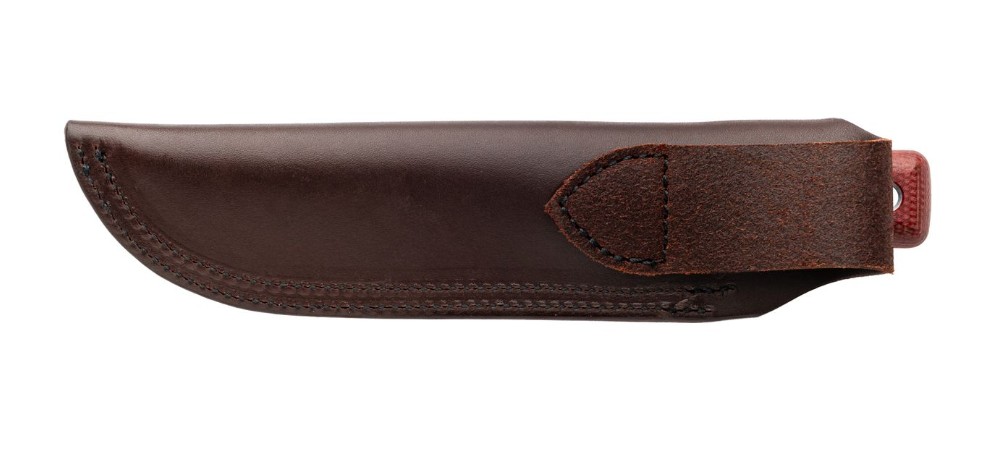 TOPS Ontario XL Hunter Fixed Knife Red Canvas Micarta Handle Midnight Bronze Blade TPON7026 View 4