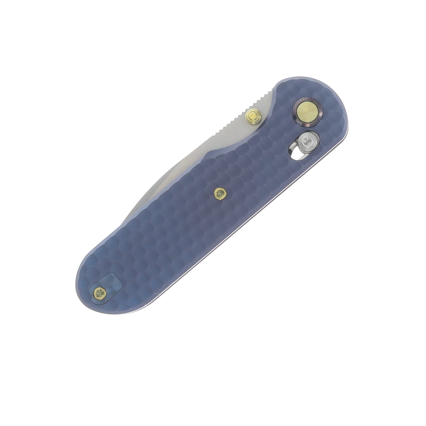 GEO Knife Ethereal Cutter Blue Stonewash 3in Plain Stonewash Drop Point GEO2402M View 5