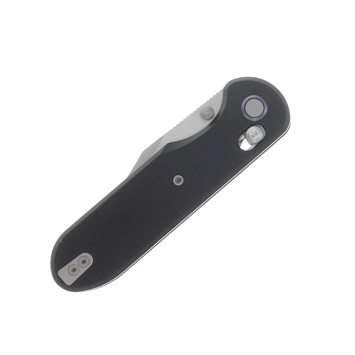 GEO Knife Ethereal Cutter Folding Knife 3in Plain Stonewash Clip Point GEO2401F View 5