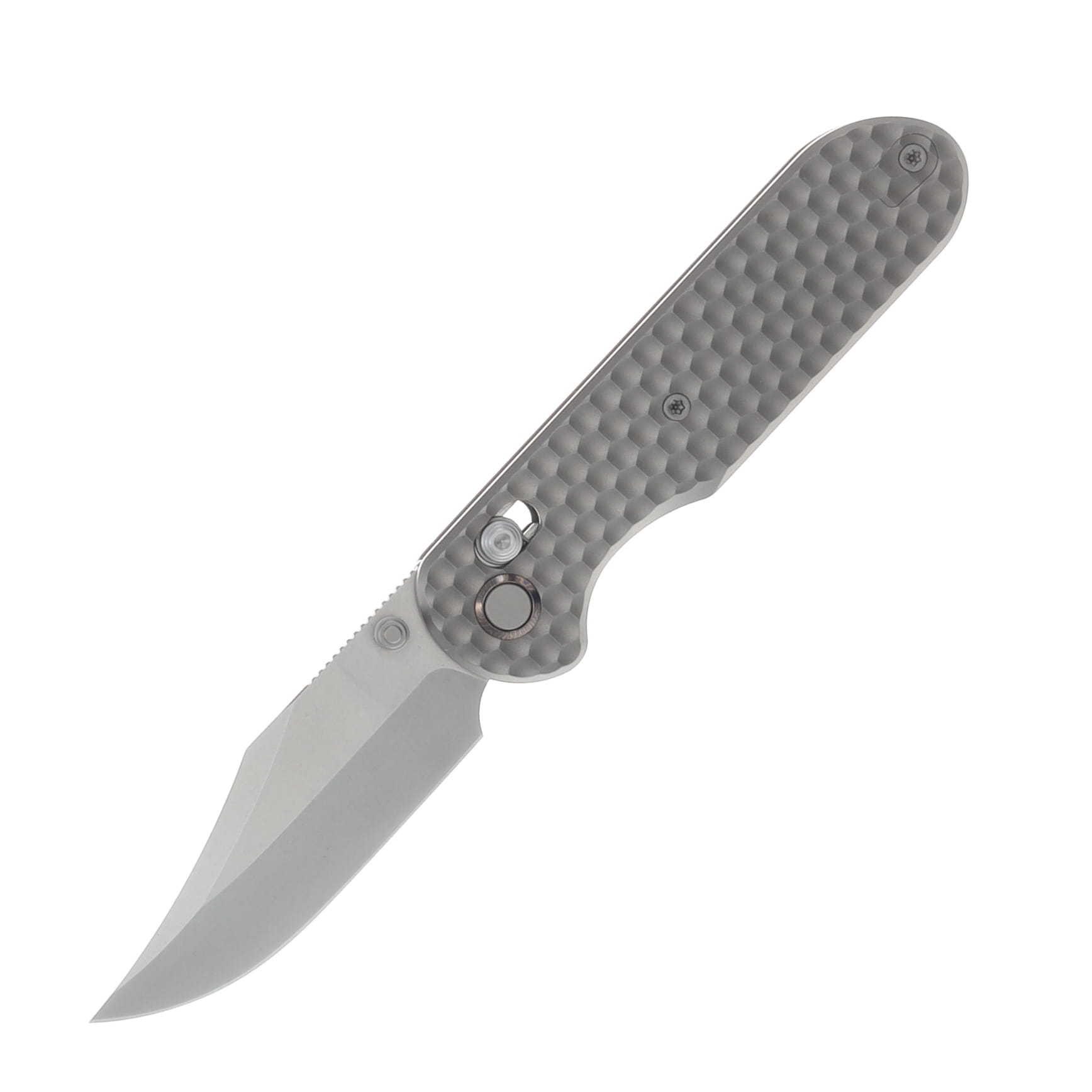 GEO Knife Ethereal Cutter Stonewash 3in Plain Stonewash Clip Point GEO2401A View 1