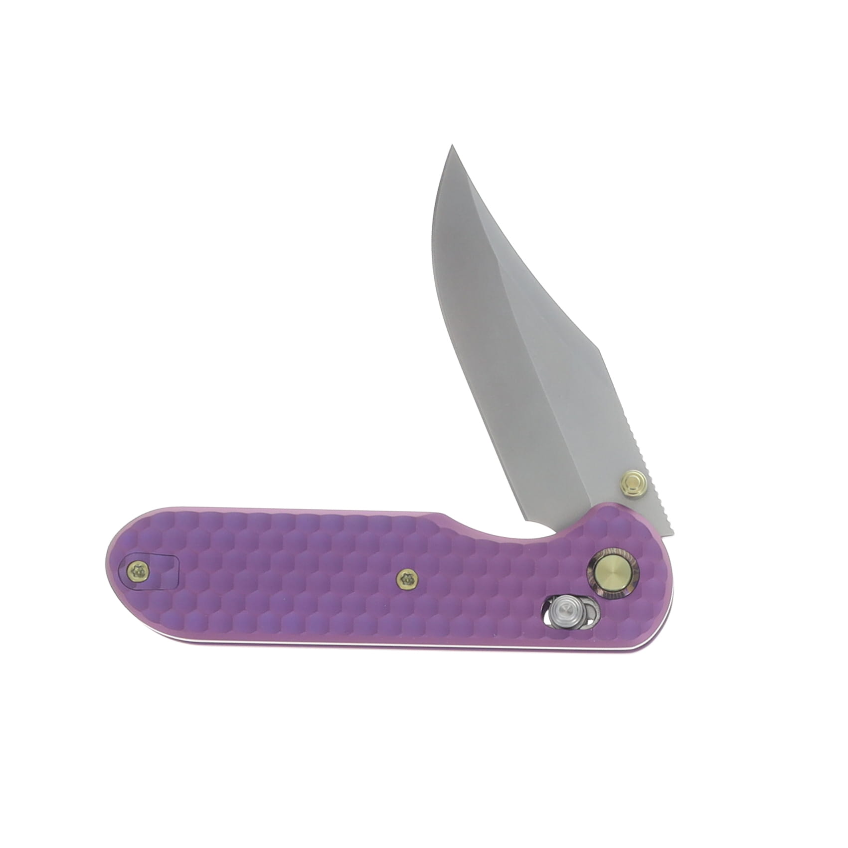 GEO Knife Ethereal Cutter Purple Stonewash 3in Plain Stonewash Clip Point GEO2401I View 3