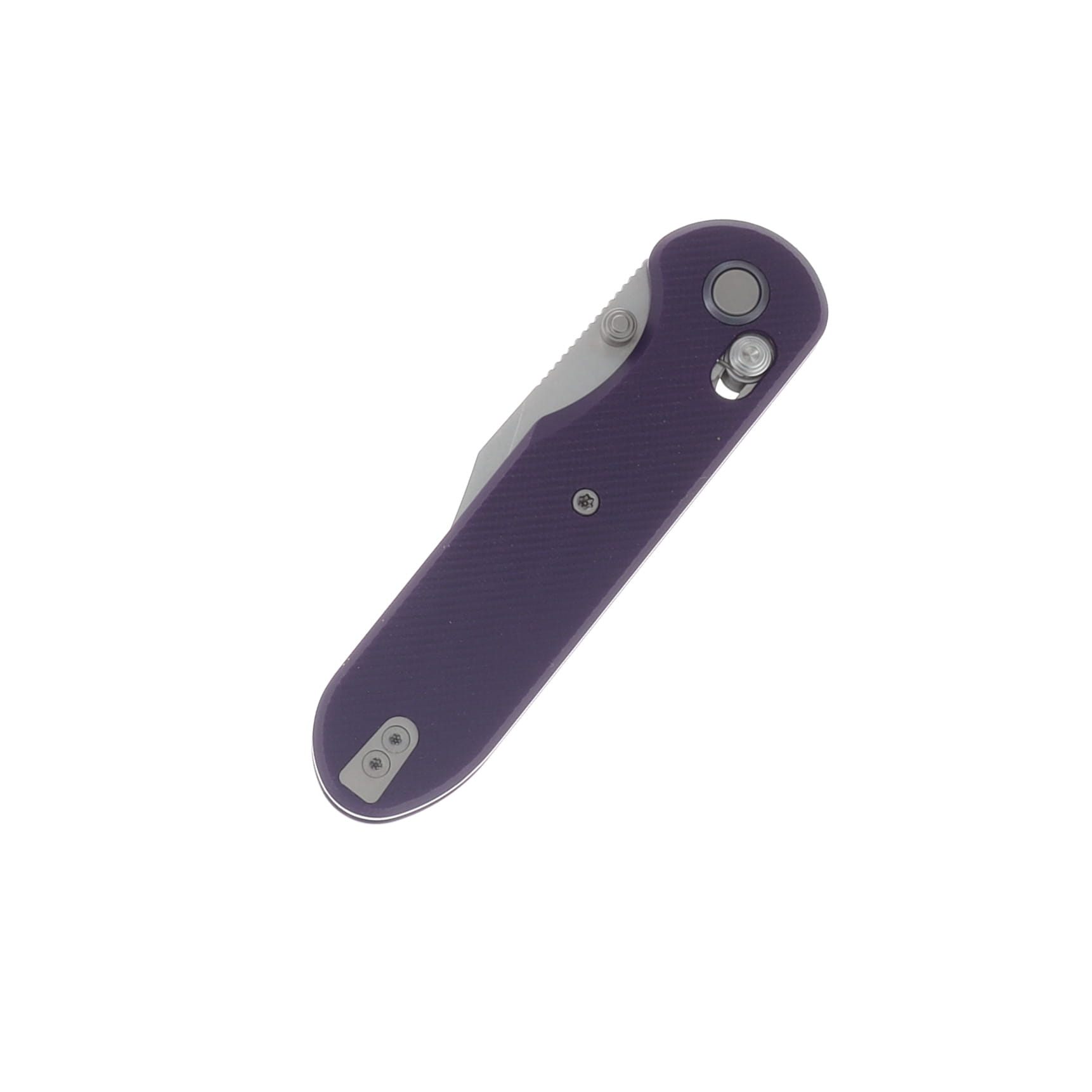 GEO Knife Ethereal Cutter Purple 3in Plain Stonewash Clip Point GEO2401L View 5