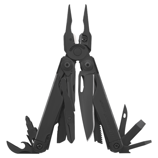 Leatherman Black Surge with Stainless Steel Construction and Nylon Belt Sheath Model 830278 LM830278 View 1