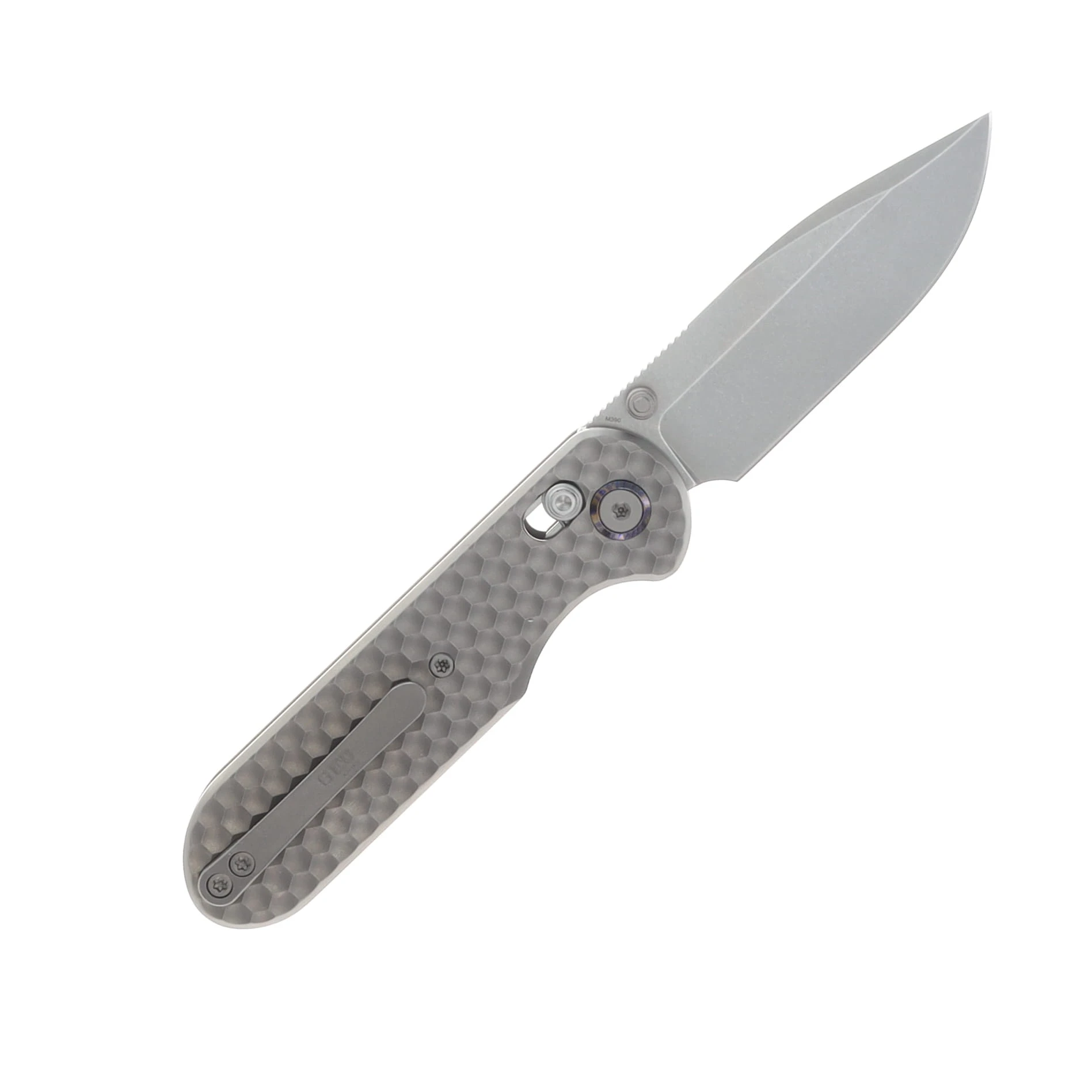 GEO Knife Ethereal Cutter Stonewash 3in Plain Stonewash Drop Point GEO2402A View 2