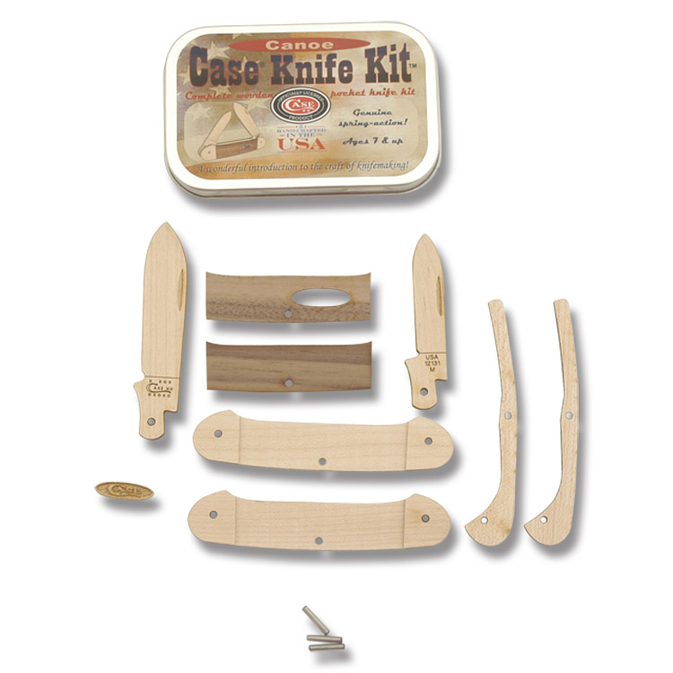 Case Canoe Folding Knife Walnut Wooden Knife Kit Series CA12131W View 2