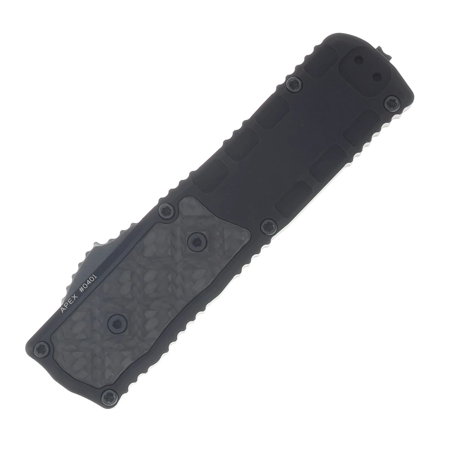Guardian Tactical Apex OTF Auto Partially Serrated Dark Stonewash MagnaMax/Black Aluminum and Carbon Fiber AUGT15-2612 View 3