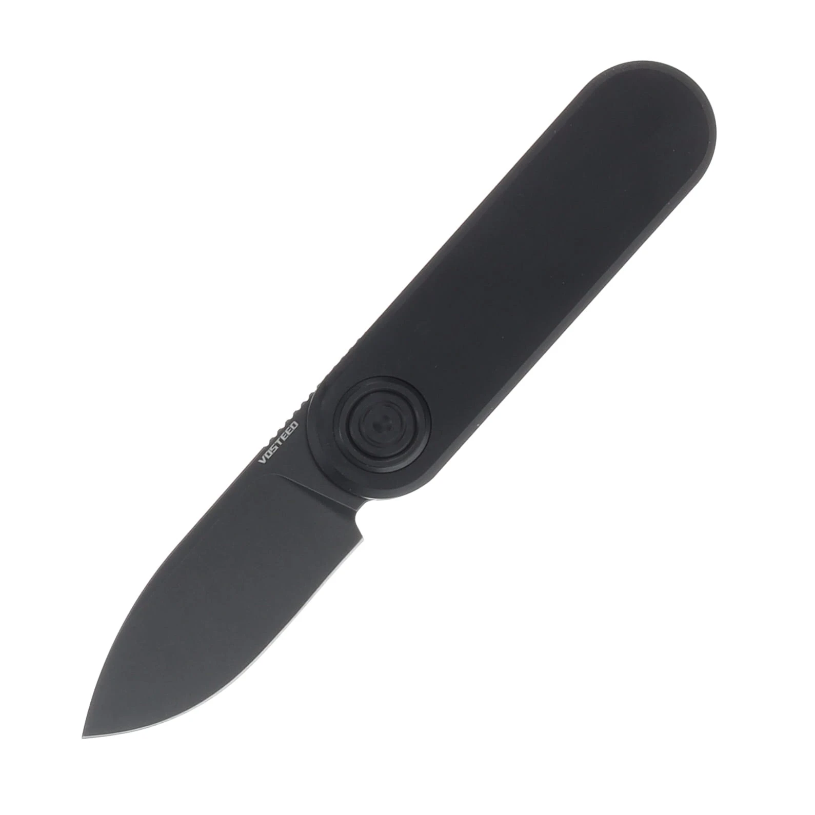 Vosteed Corgi-V Vanchor Lock Folding Knife Black Stonewash 14C28N/Black Aluminum A3701 View 1