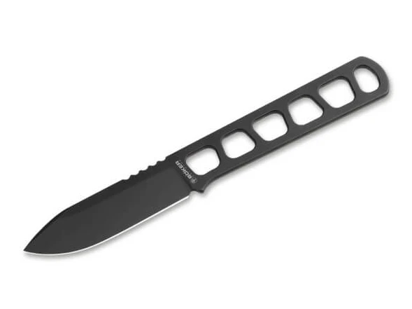 Boker Solingen BFF Packlite Fixed Knife Blackout Magnacut with Kydex Sheath Lucas Burnley Design BK120752 View 1