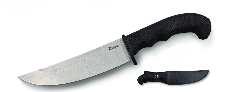 Cold Steel Khanjar Fixed Blade Black Kray-Ex Handle SW AUS 10A Trailing Point Blade CS-CS-FX-70KN View 1