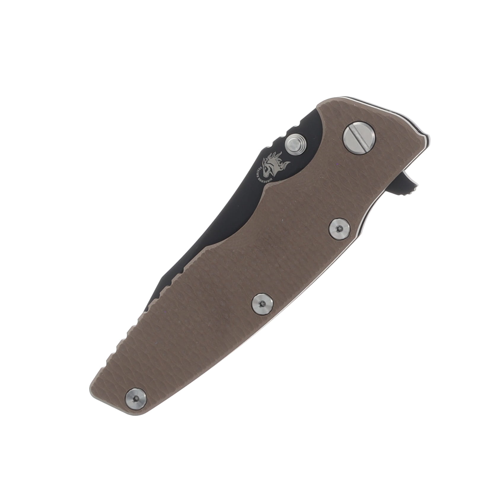 Hinderer 3.5 Eklipse Tri-way Folding Knife FDE G-10 Handle Battle Black DLC Spearpoint Blade KEK35SPEDLCTWBBKFDE View 4