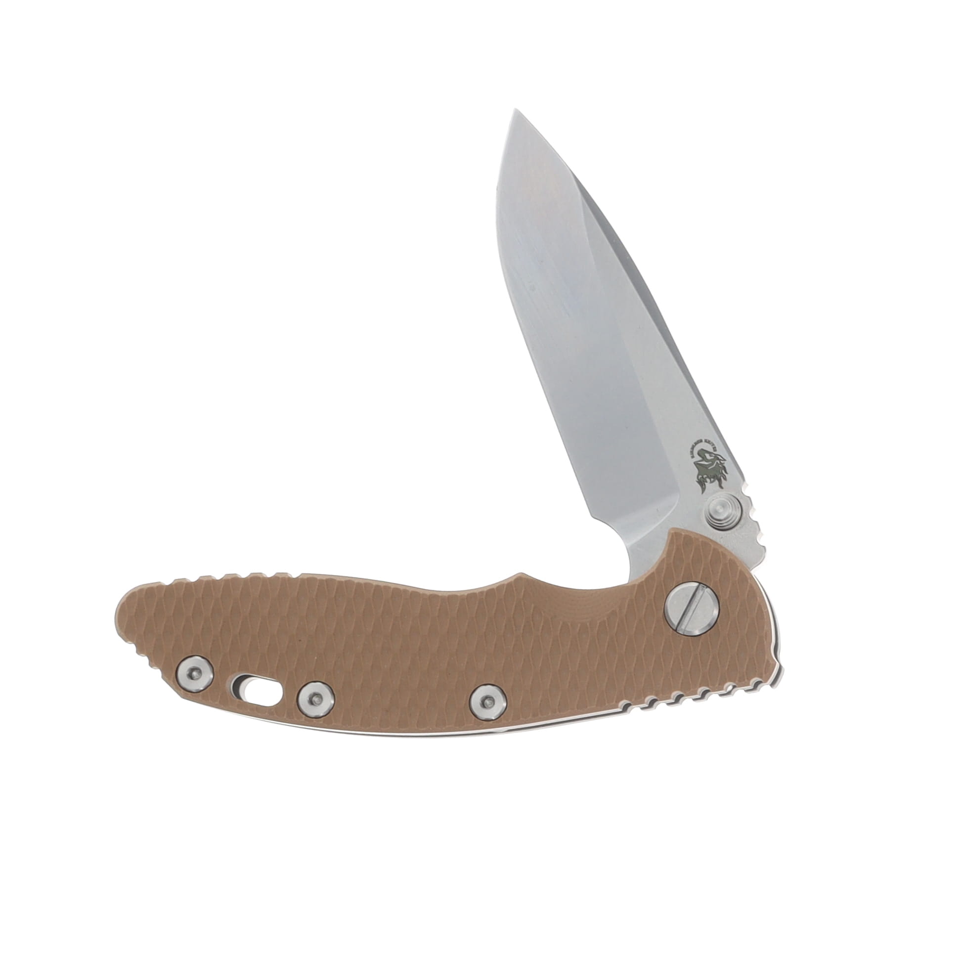 Hinderer 3.25 XM-18 Tri-Way Folding Knife Working Finish Coyote G-10 Handle SW Spear Point Blade KXM325SPEWFSWBLCY View 3