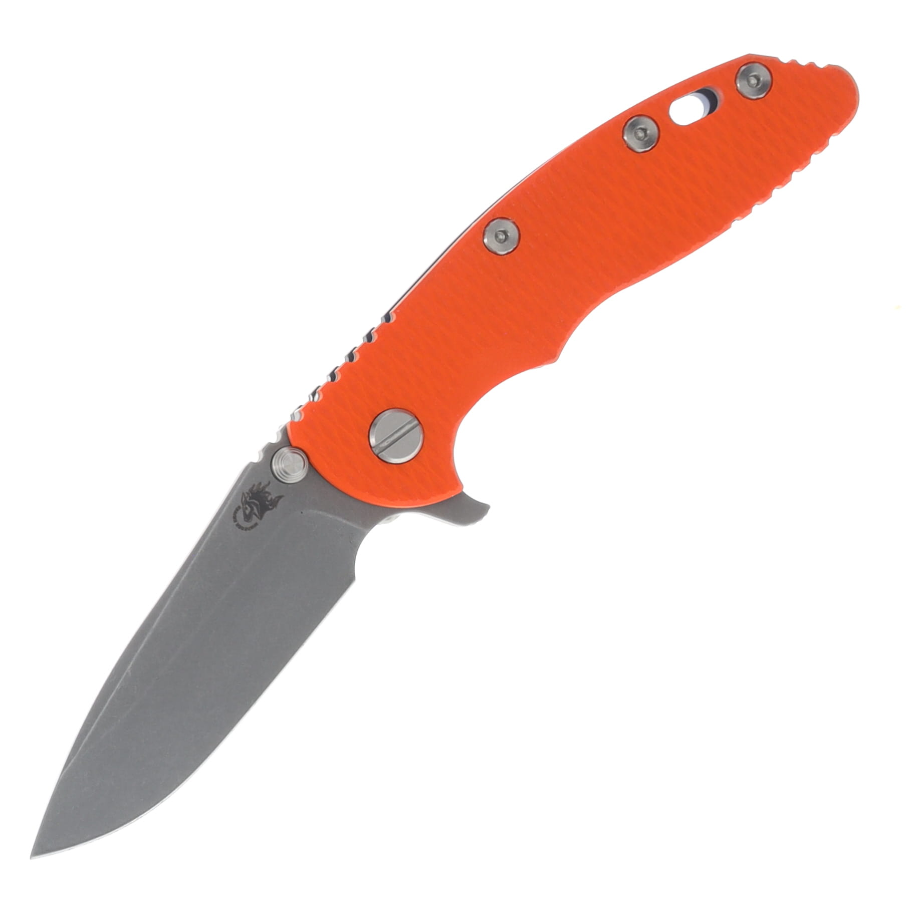 Hinderer 3.25 XM-18 Tri-Way Folding Knife Battle Blue Orange G-10 Handle SW Spear Point Blade KXM325SPETWBBLOR View 1