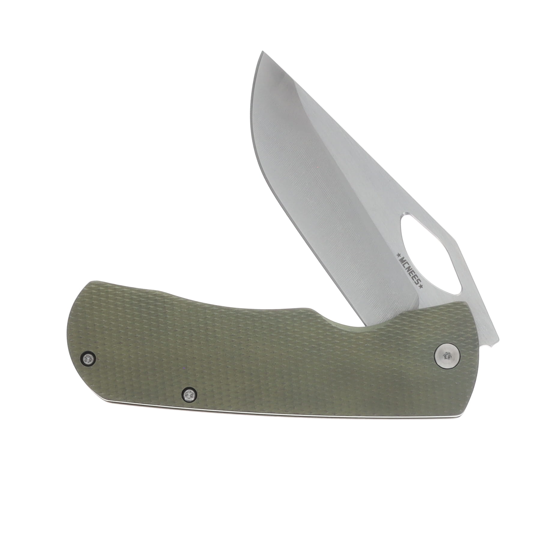 McNees 3.75 DX Dixon Folding Knife Diamond Green-Bronze Atomic Handle MCDIXDIAGNBZA View 3