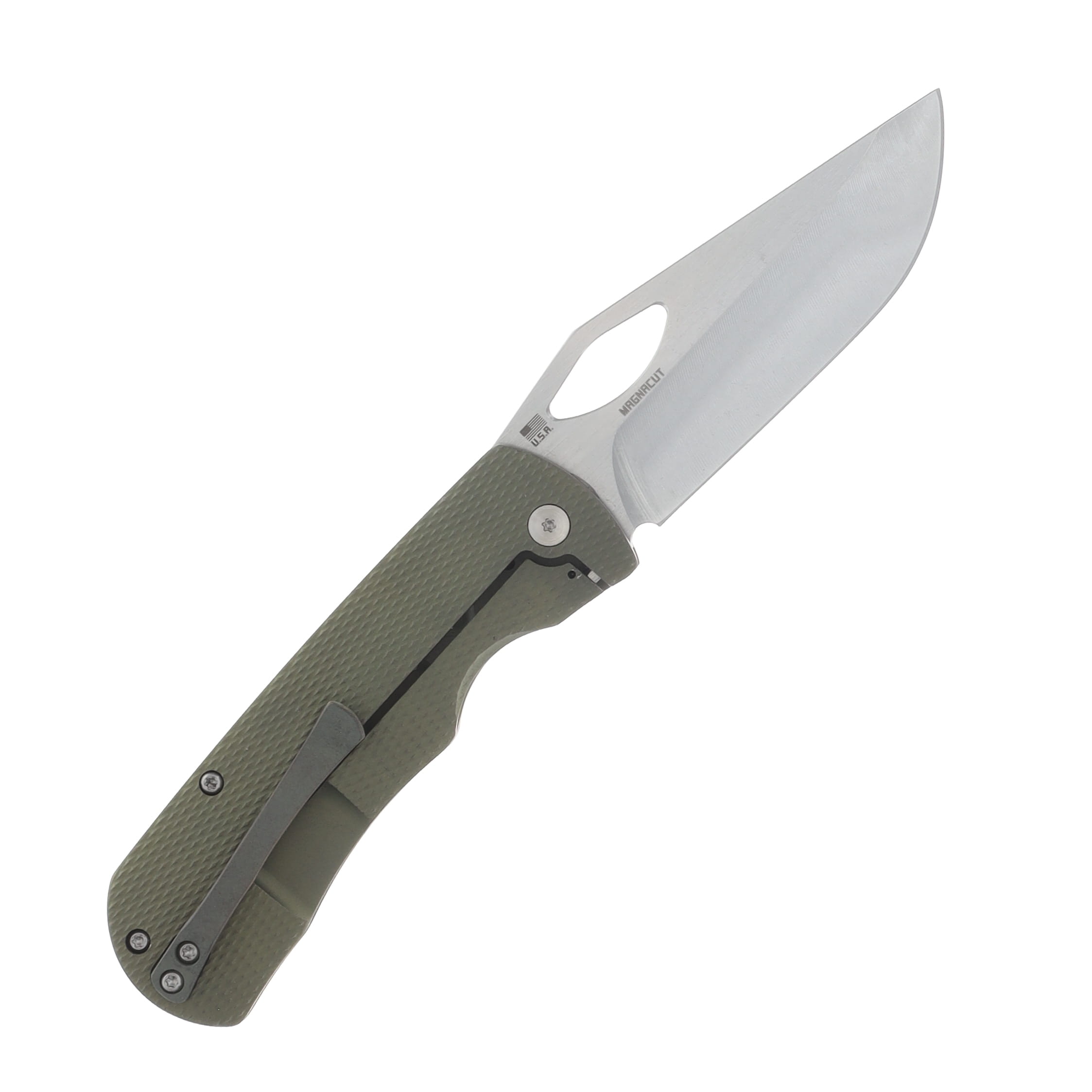 McNees 3.75 DX Dixon Folding Knife Diamond Green-Bronze Atomic Handle MCDIXDIAGNBZA View 2