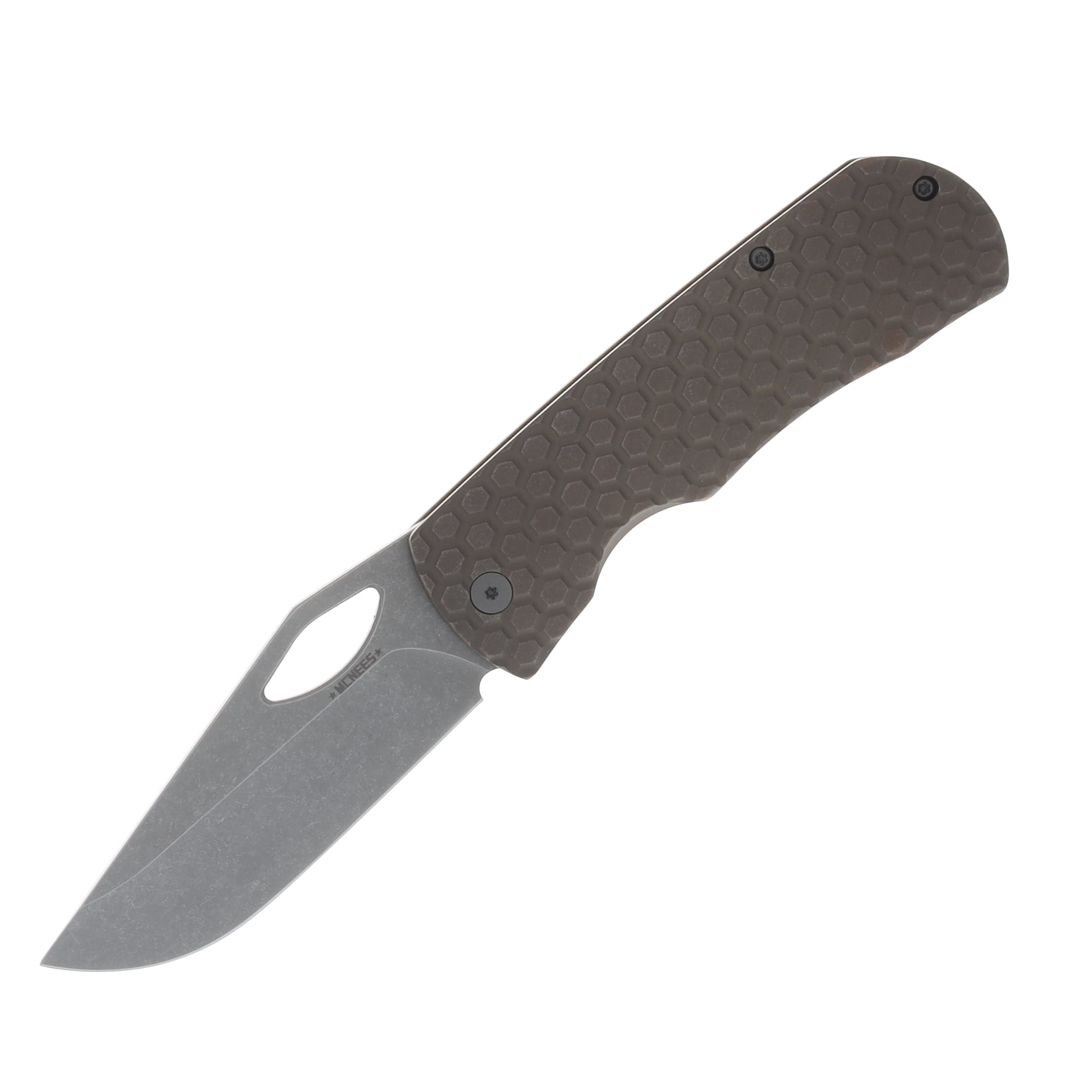 McNees 3.75 DX Dixon Folding Knife Honeycomb Bronze Atomic Handle MCDIXHONEYBZA View 1