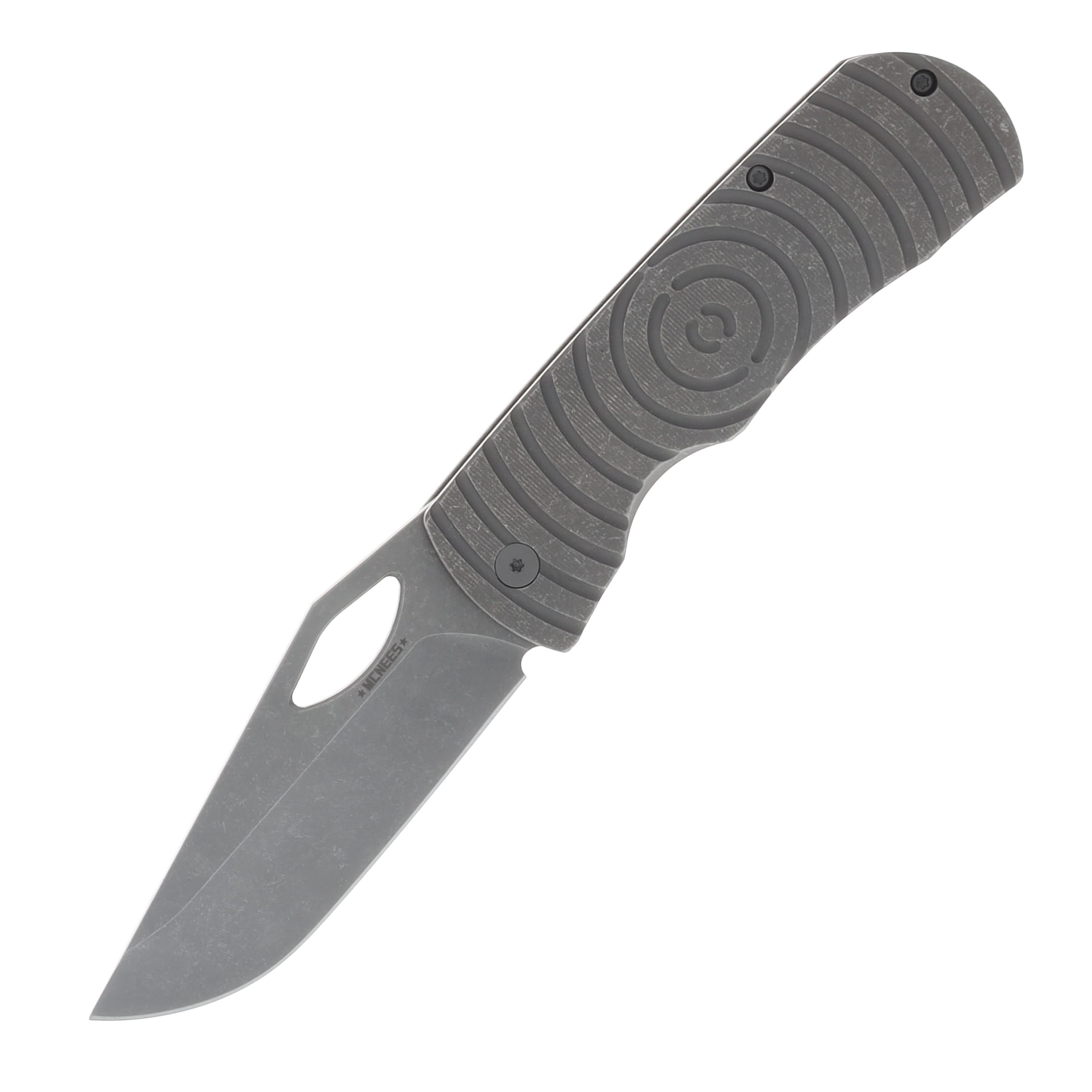 McNees 3.75 DX Dixon Folding Knife Shockwave Stonewash Atomic Handle MCDIXSHOCKSWA View 1