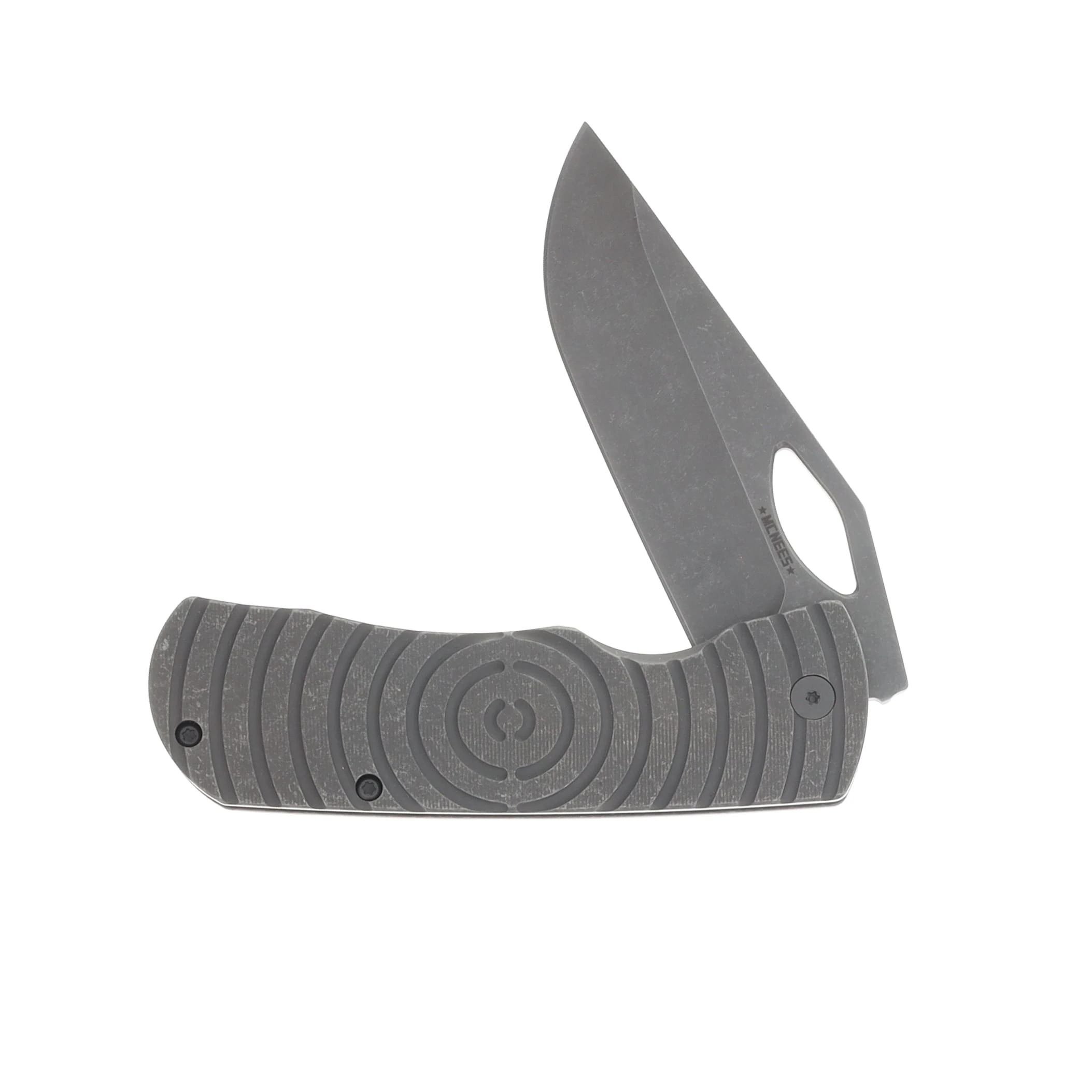 McNees 3.75 DX Dixon Folding Knife Shockwave Stonewash Atomic Handle MCDIXSHOCKSWA View 3