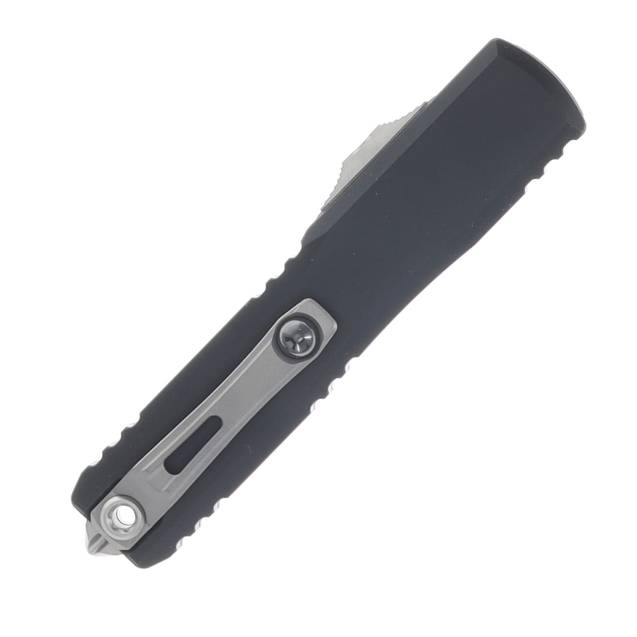 Microtech Ultratech GEN IV OTF Auto D/E Stonewash PS Blade Black Handle AUMT1122411 View 3