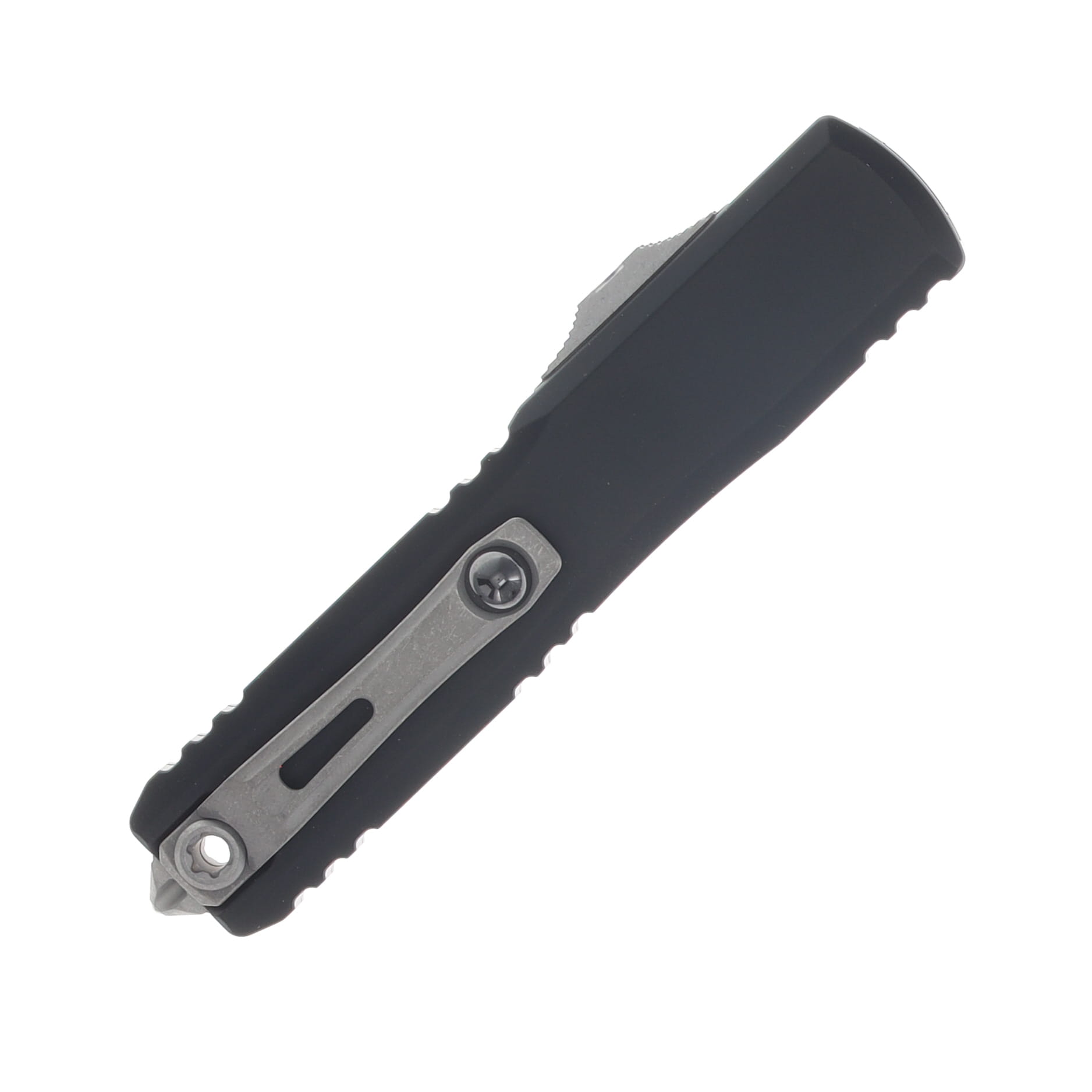 Microtech Ultratech GEN IV OTF Auto D/E Apocalyptic PS Blade Black Handle AUMT1122411AP View 3