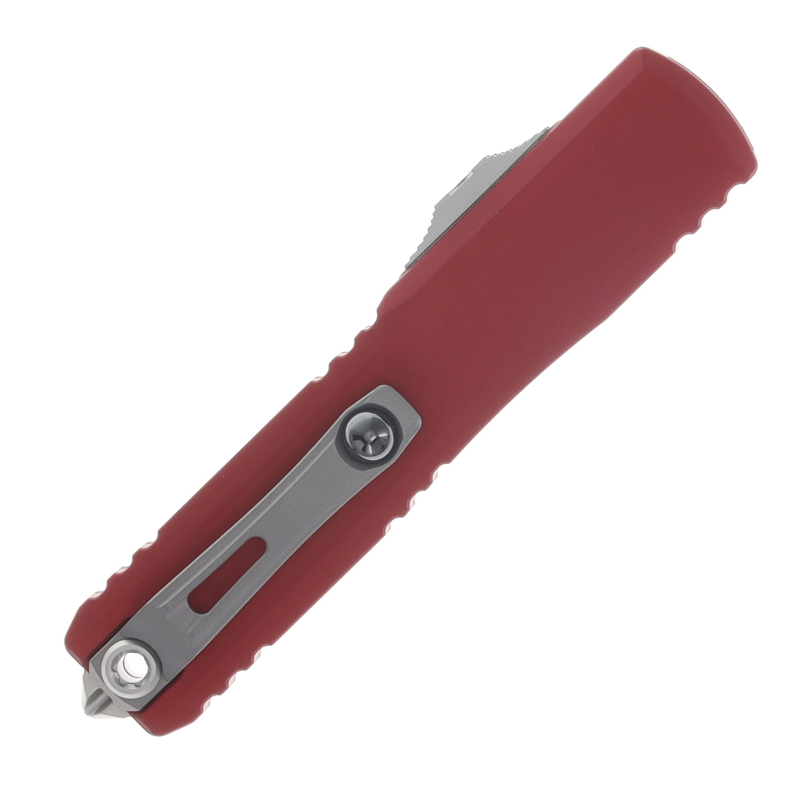 Microtech Ultratech GEN IV OTF Auto D/E Stonewash PS Blade Merlot Handle AUMT1122411MR View 3