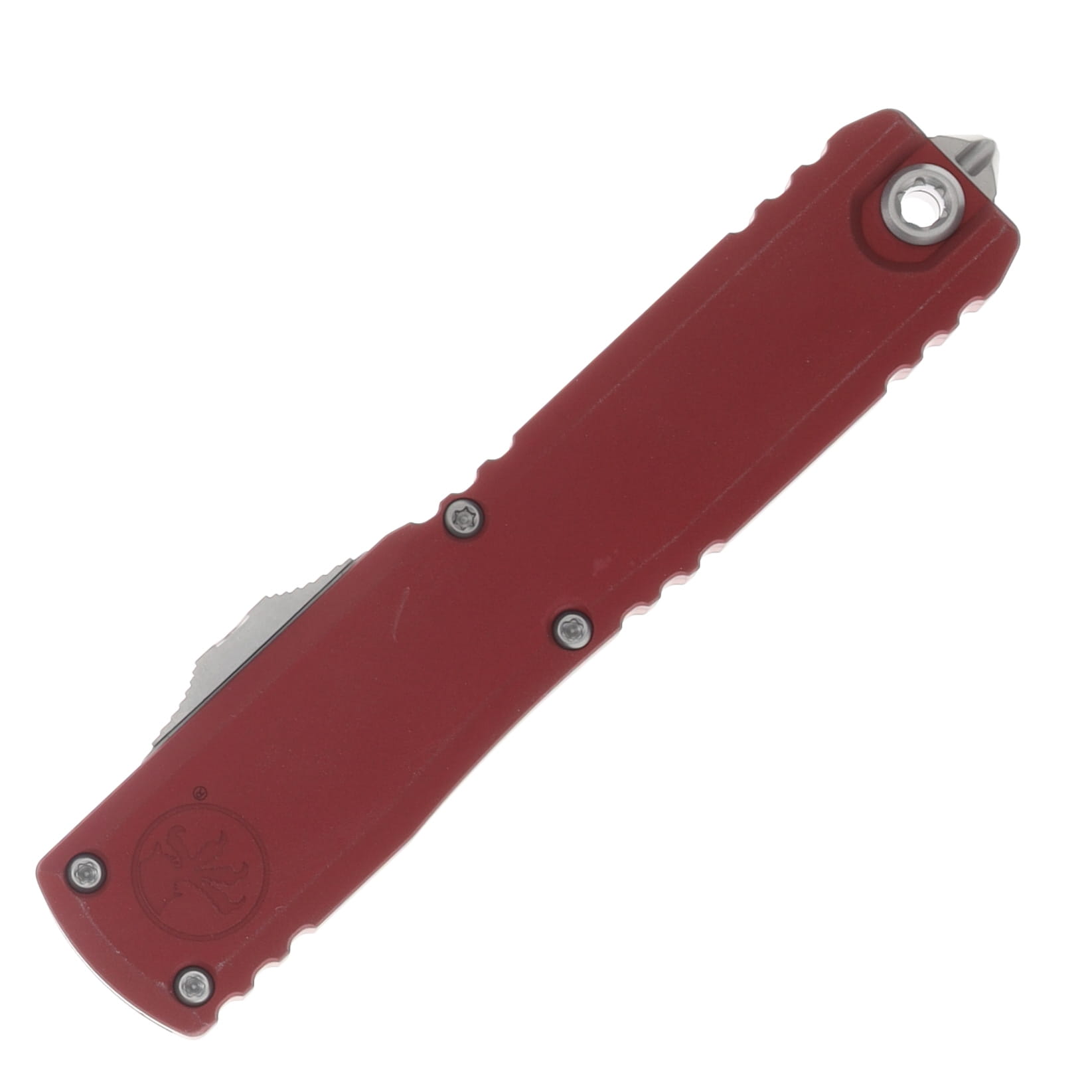 Microtech Ultratech GEN IV OTF Auto D/E Stonewash PS Blade Merlot Handle AUMT1122411MR View 4