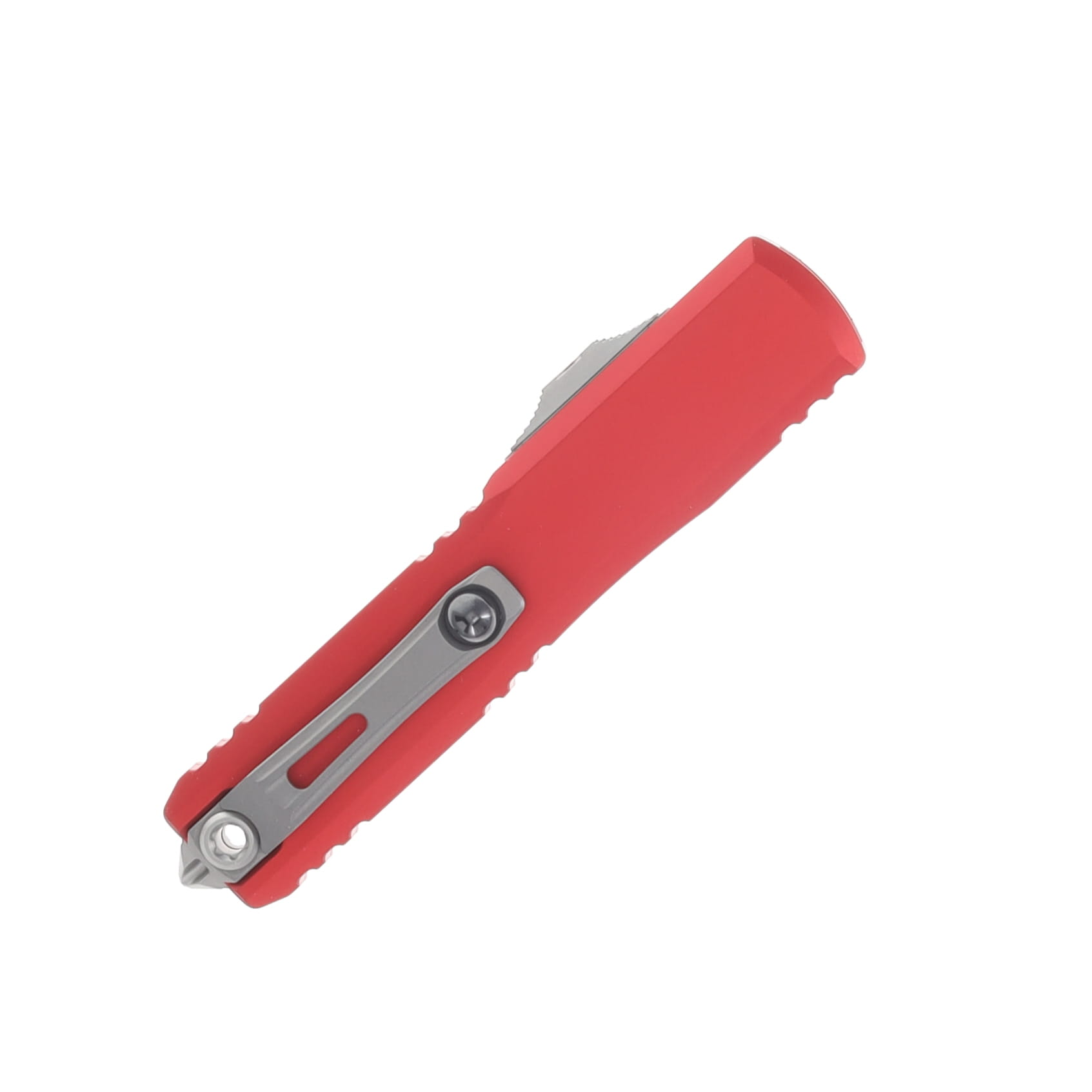 Microtech Ultratech GEN IV OTF Auto D/E Stonewash PS Blade Red Aluminum Handle AUMT1122411RD View 4