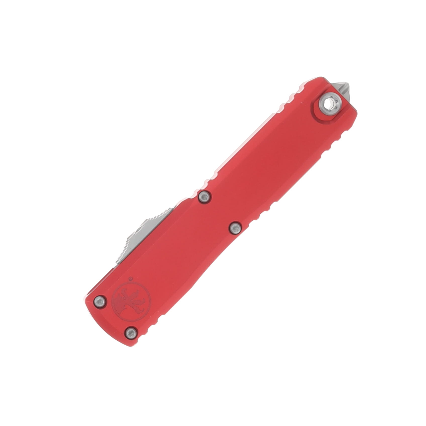 Microtech Ultratech GEN IV OTF Auto D/E Stonewash PS Blade Red Aluminum Handle AUMT1122411RD View 3
