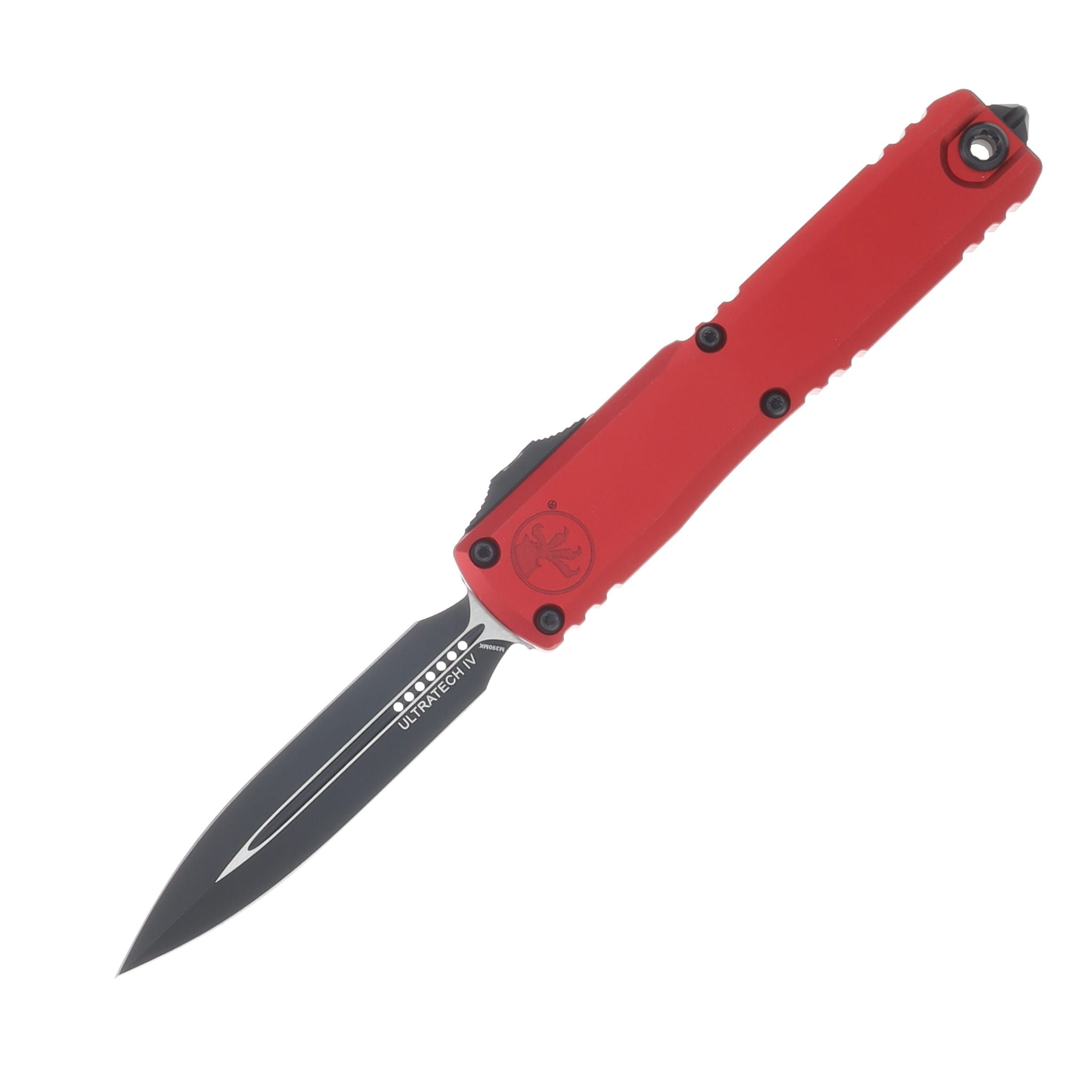 Microtech Ultratech GEN IV OTF Auto D/E Black Standard Blade Red Aluminum Handle AUMT112241RD View 1
