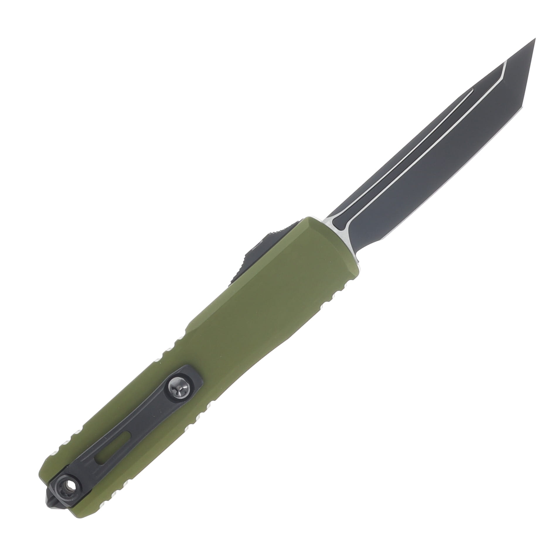 Microtech Ultratech GEN IV OTF Auto T/E Black Standard Blade OD Green Handle AUMT112341OD View 2