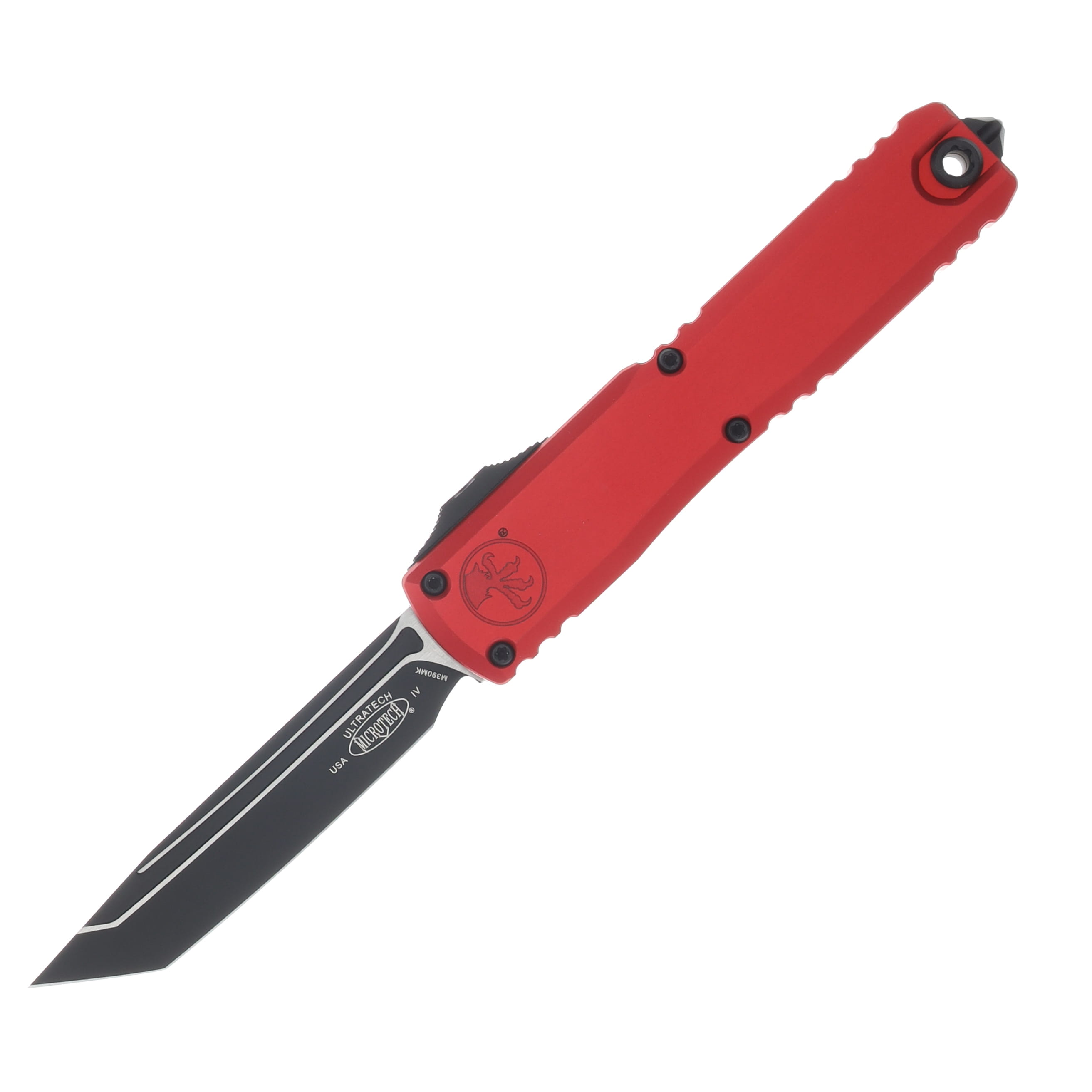 Microtech Ultratech GEN IV OTF Auto T/E Black Standard Blade Red Aluminum Handle AUMT112341RD View 1