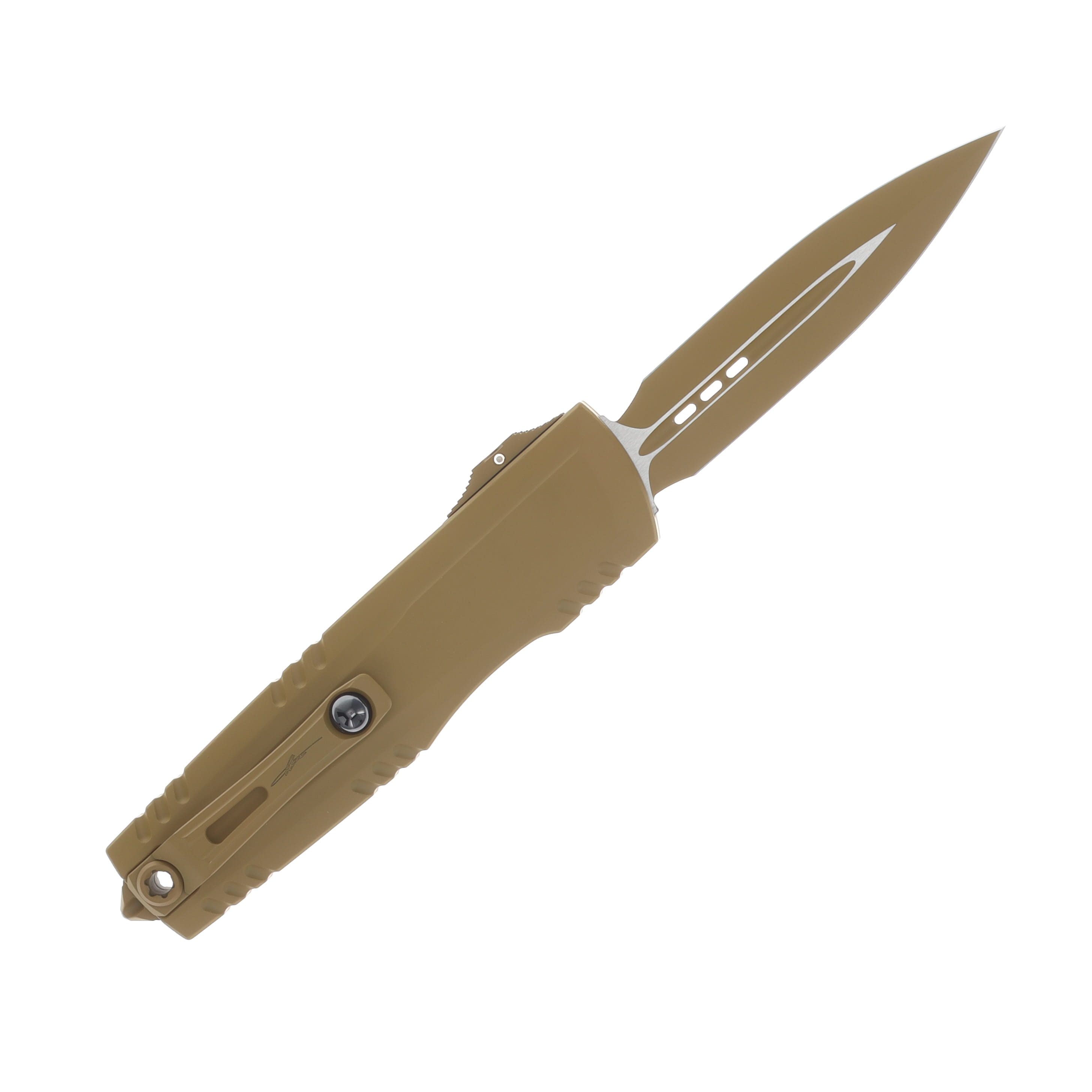 Microtech Luminary OTF Auto D/E Standard Cerakote RAL-8000 Signature Series AUMT12701CRAS View 2
