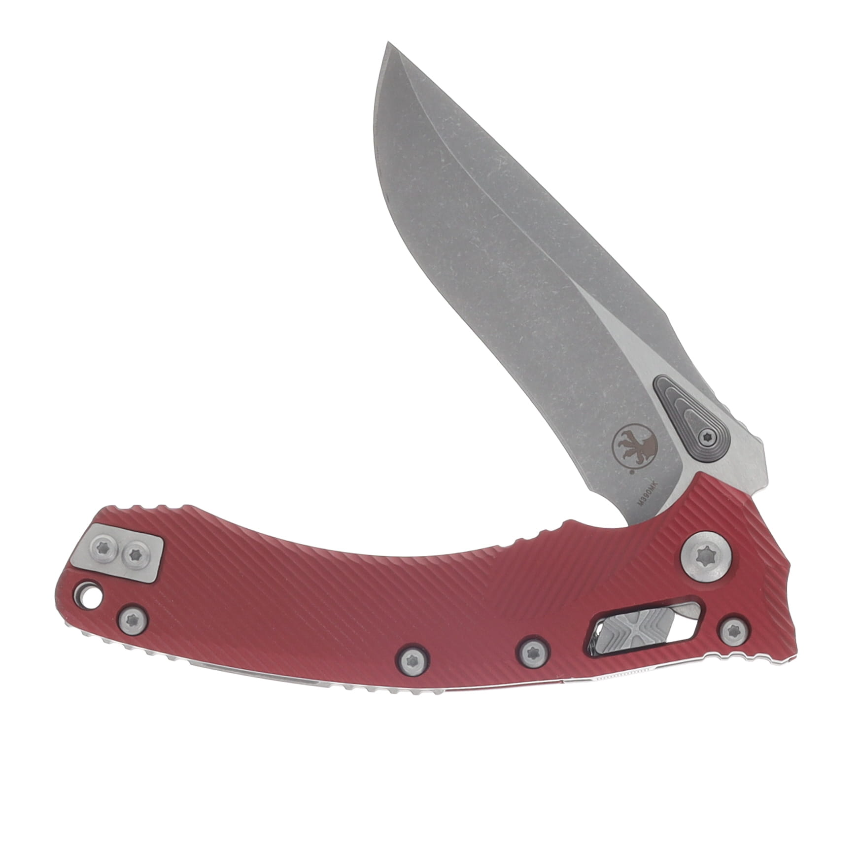 Microtech Amphibian RAM-LOK Folding Knife Apocalyptic Standard Edge/Fluted Merlot MT137RL10APFLMR View 3