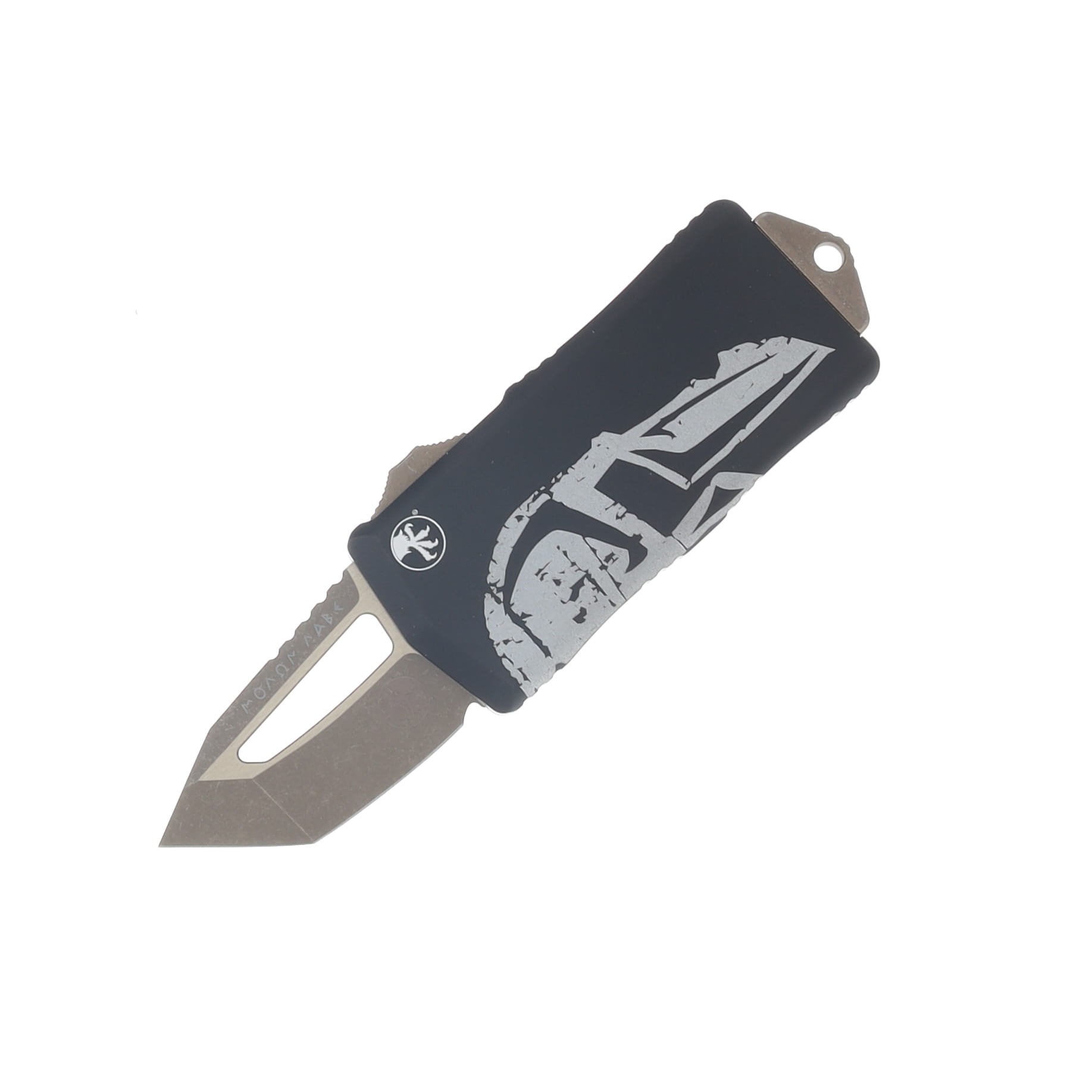 Microtech Exocet OTF Auto T/E Bronze Standard Molon Labe Signature Series AUMT15813MLS View 3