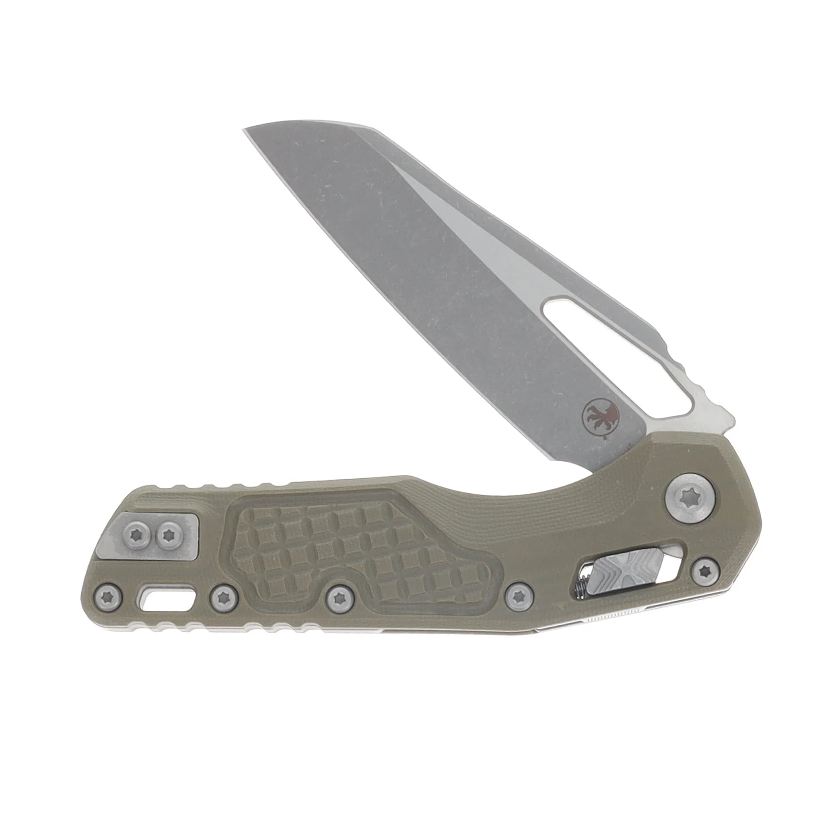 Microtech MSI S/E Folding Knife OD Green G10 Frag - Apocalyptic Blade MT21010APFRGTOD View 3