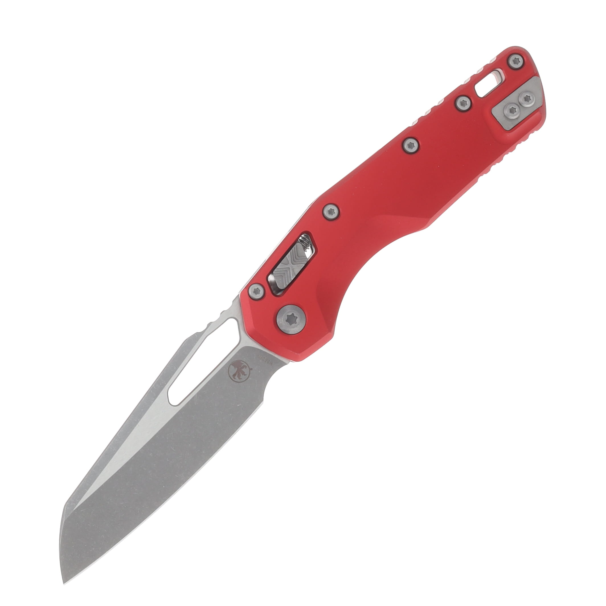 Microtech MSI S/E Folding Knife Red Aluminum - Apocalyptic Blade MT21010APRD View 1