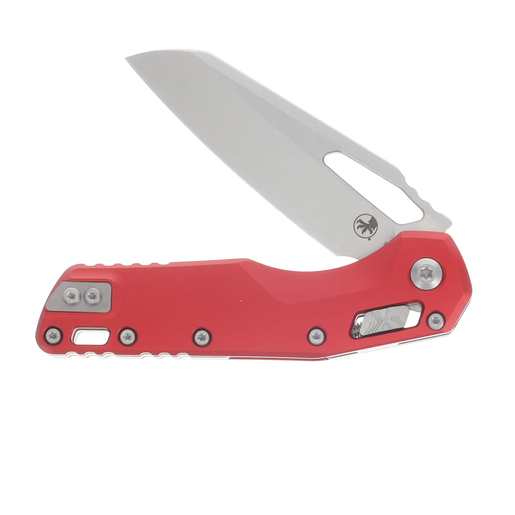 Microtech MSI S/E Folding Knife Red Aluminum - Stonewash Blade MT21010RD View 3