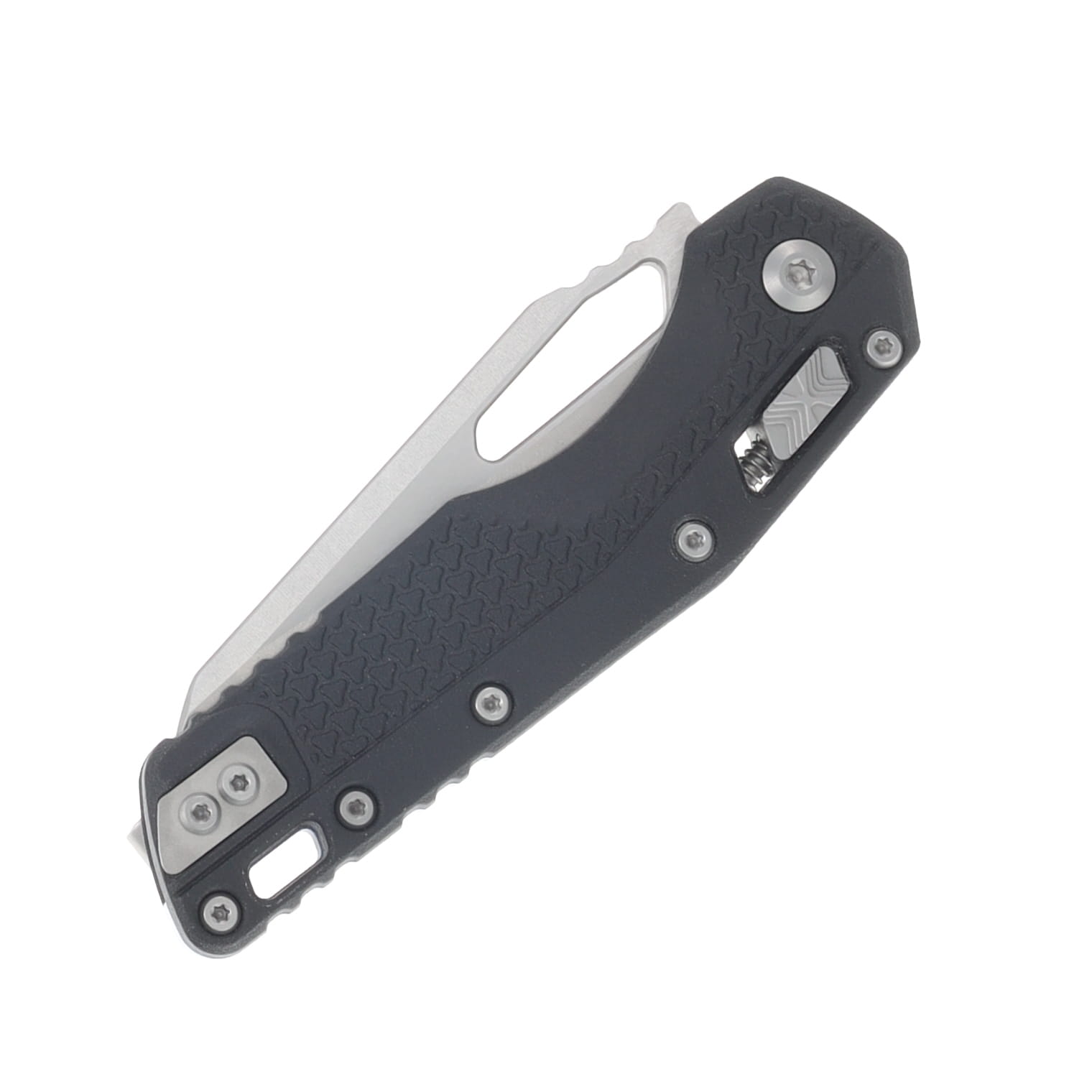 Microtech MSI S/E Folding Knife Black Tri-Grip Polymer Blue - Stonewash MT210T10PMBKA1 View 5