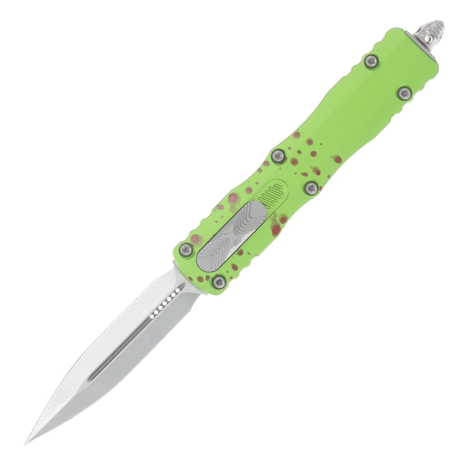 Microtech Dirac OTF Automatic Knife Plain Edge Stonewash D/E Zombie-Tech AUMT22510Z View 1