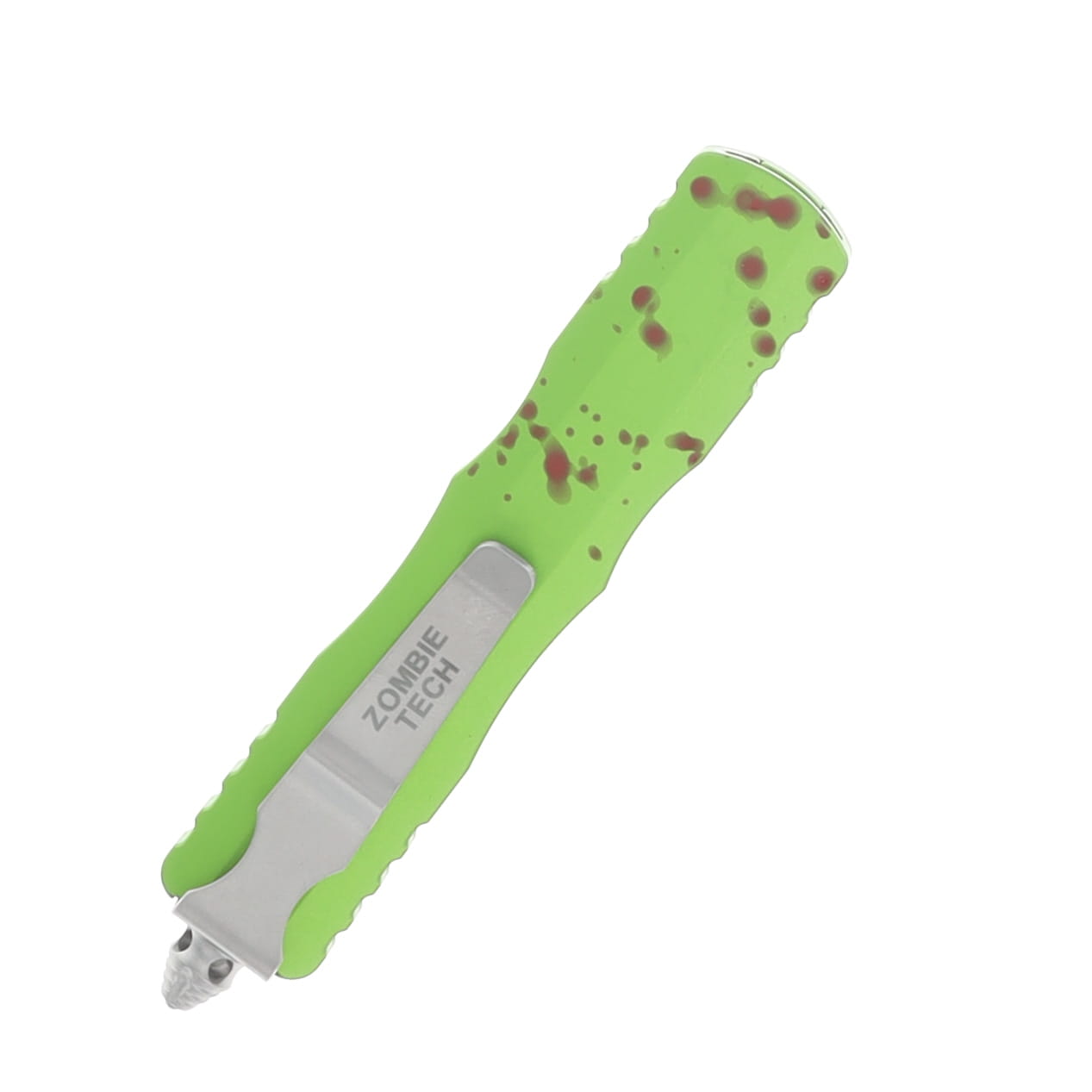 Microtech Dirac OTF Automatic Knife Partially Serrated Stonewash D/E Zombie-Tech AUMT22511Z View 4