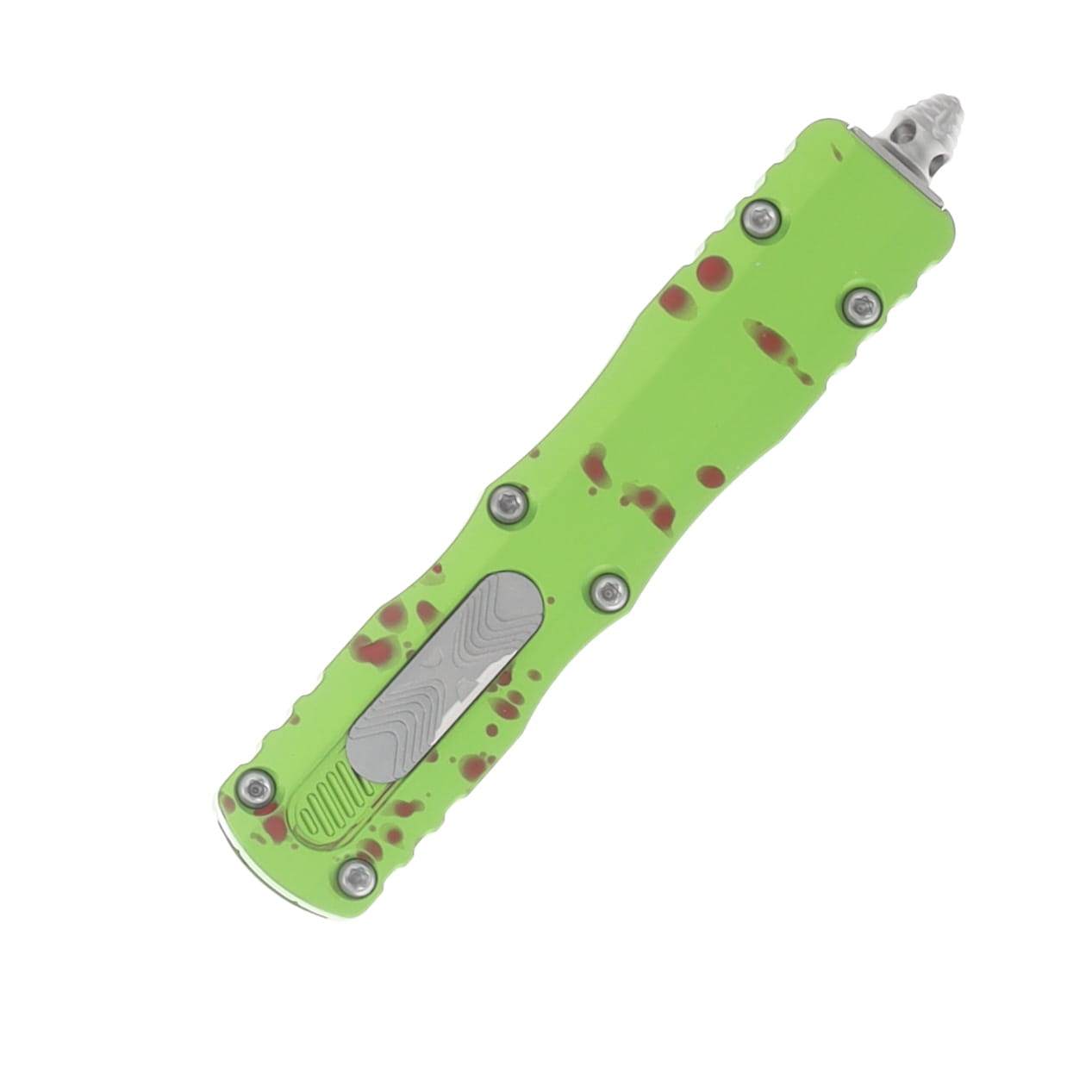Microtech Dirac OTF Automatic Knife Partially Serrated Stonewash D/E Zombie-Tech AUMT22511Z View 3
