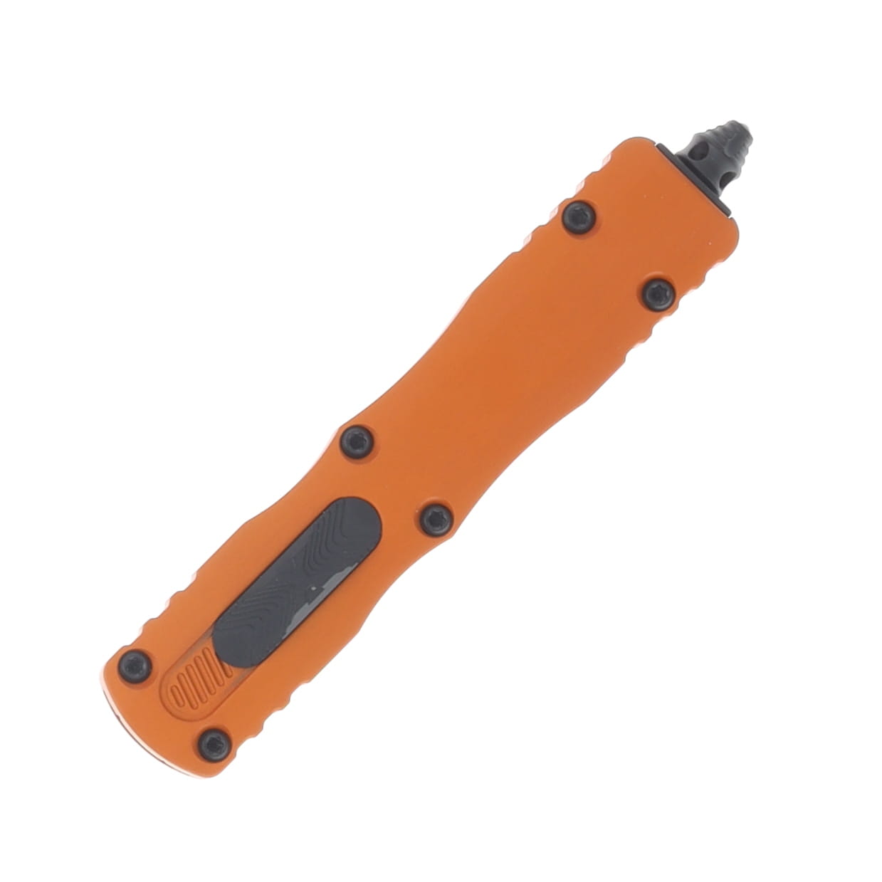 Microtech Dirac OTF Automatic Knife Black Serrated D/E Orange Tangerine AUMT2253OT View 3