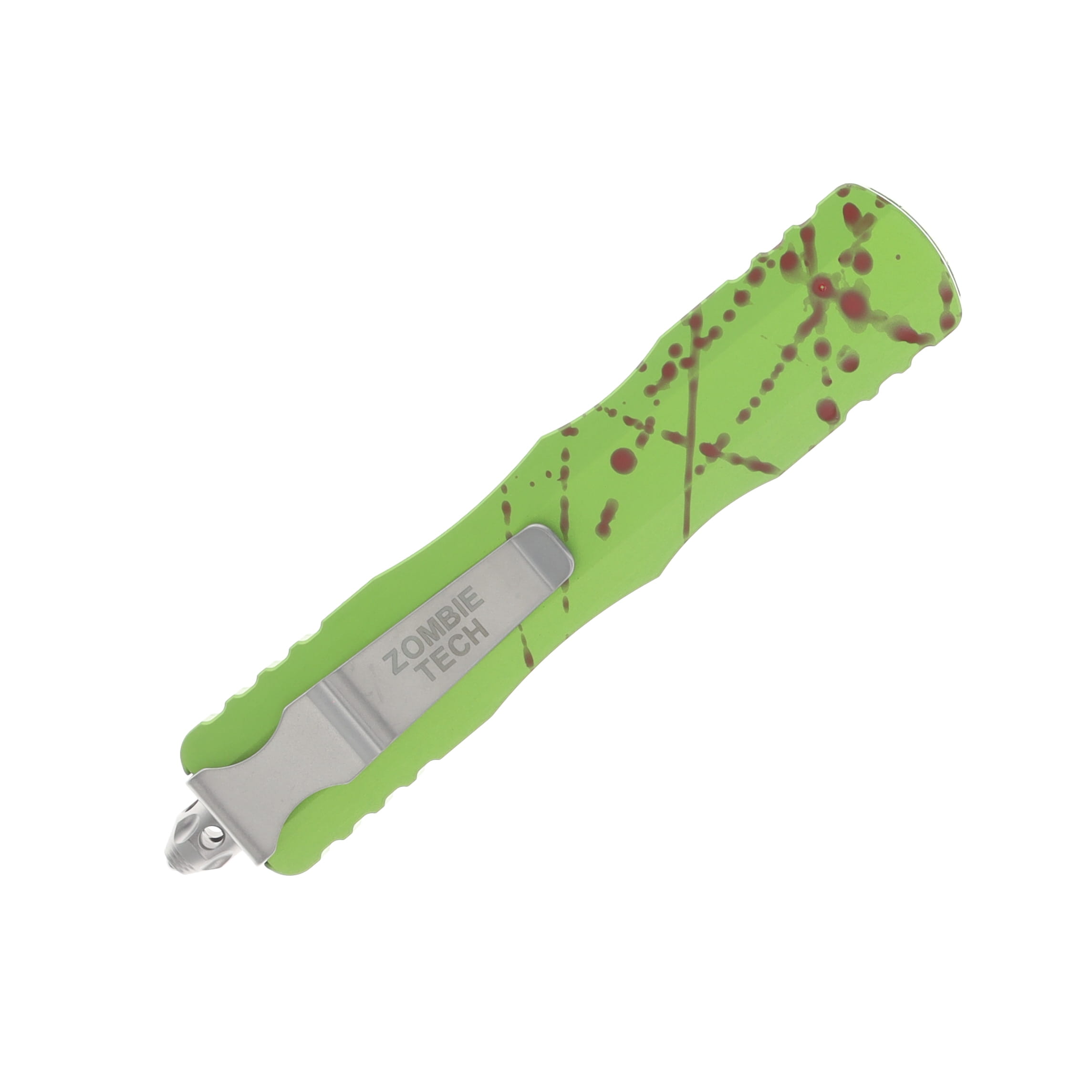 Microtech Dirac Delta OTF Automatic Knife Partially Serrated Stonewash D/E Zombie-Tech AUMT22711Z View 4